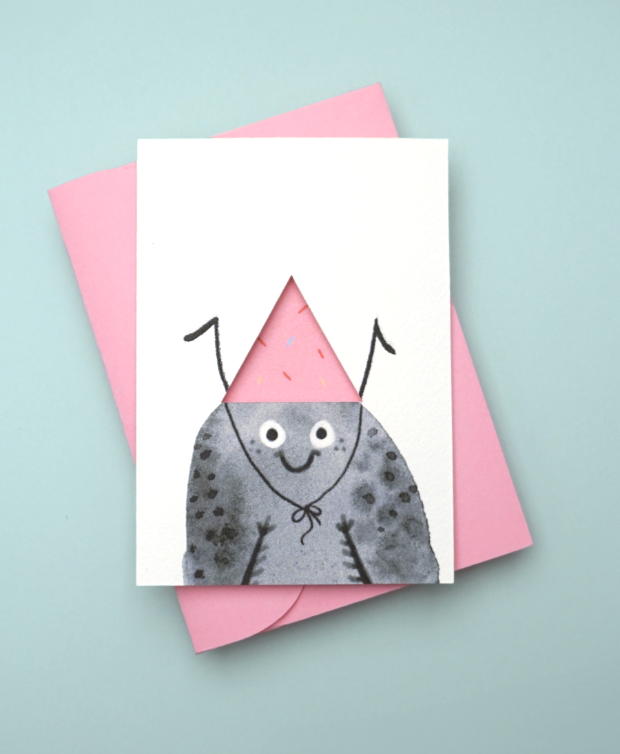 Käfer mit Hut - Geburtstagskarte