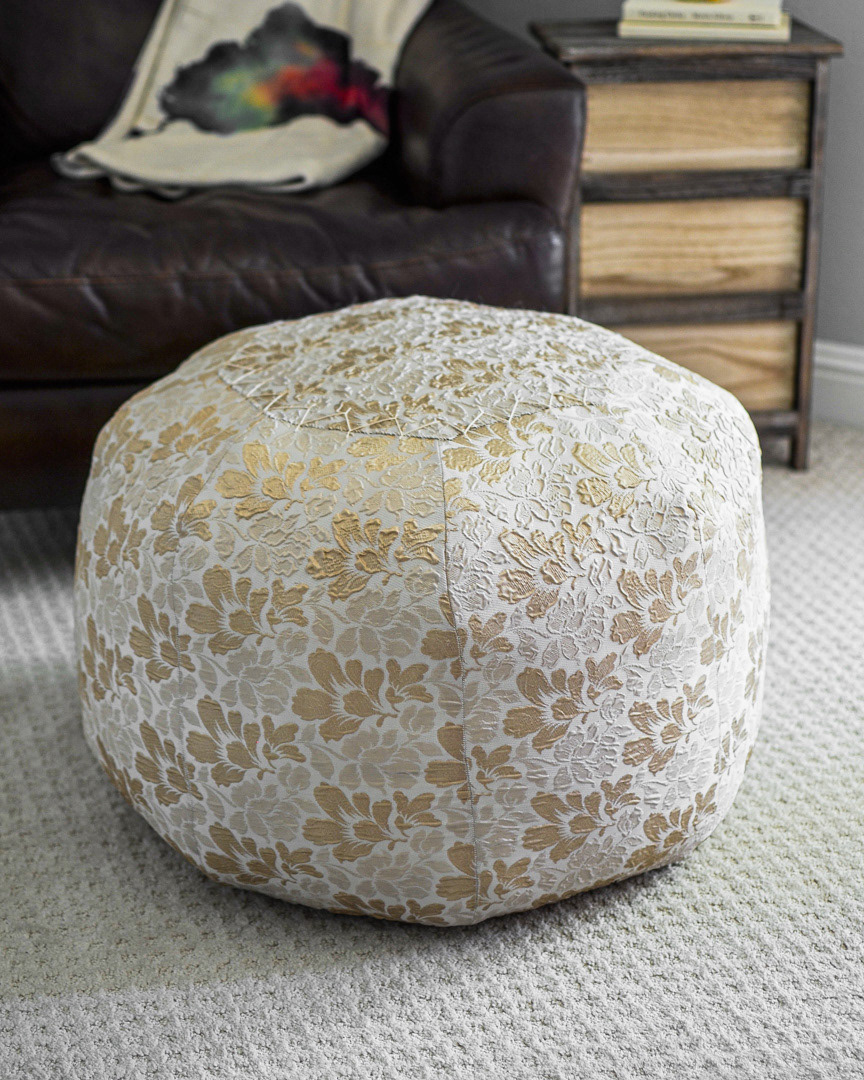 Sewn from Scratch and Stuffed Pouf
