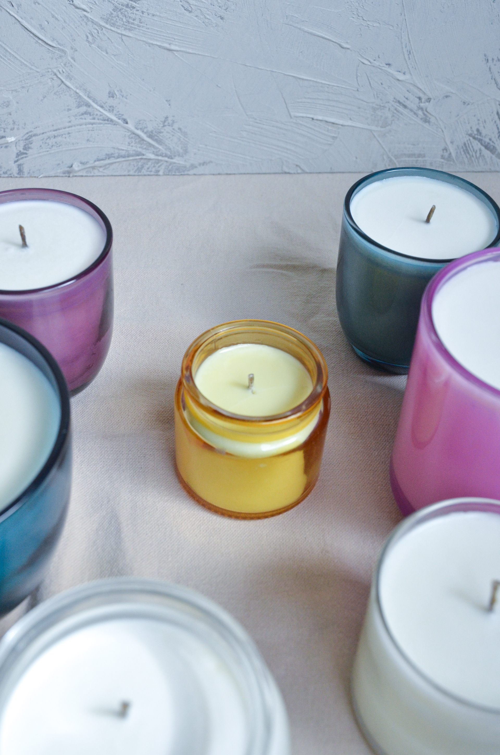 Hand Poured Soy Candles in Recycled Glass Containers