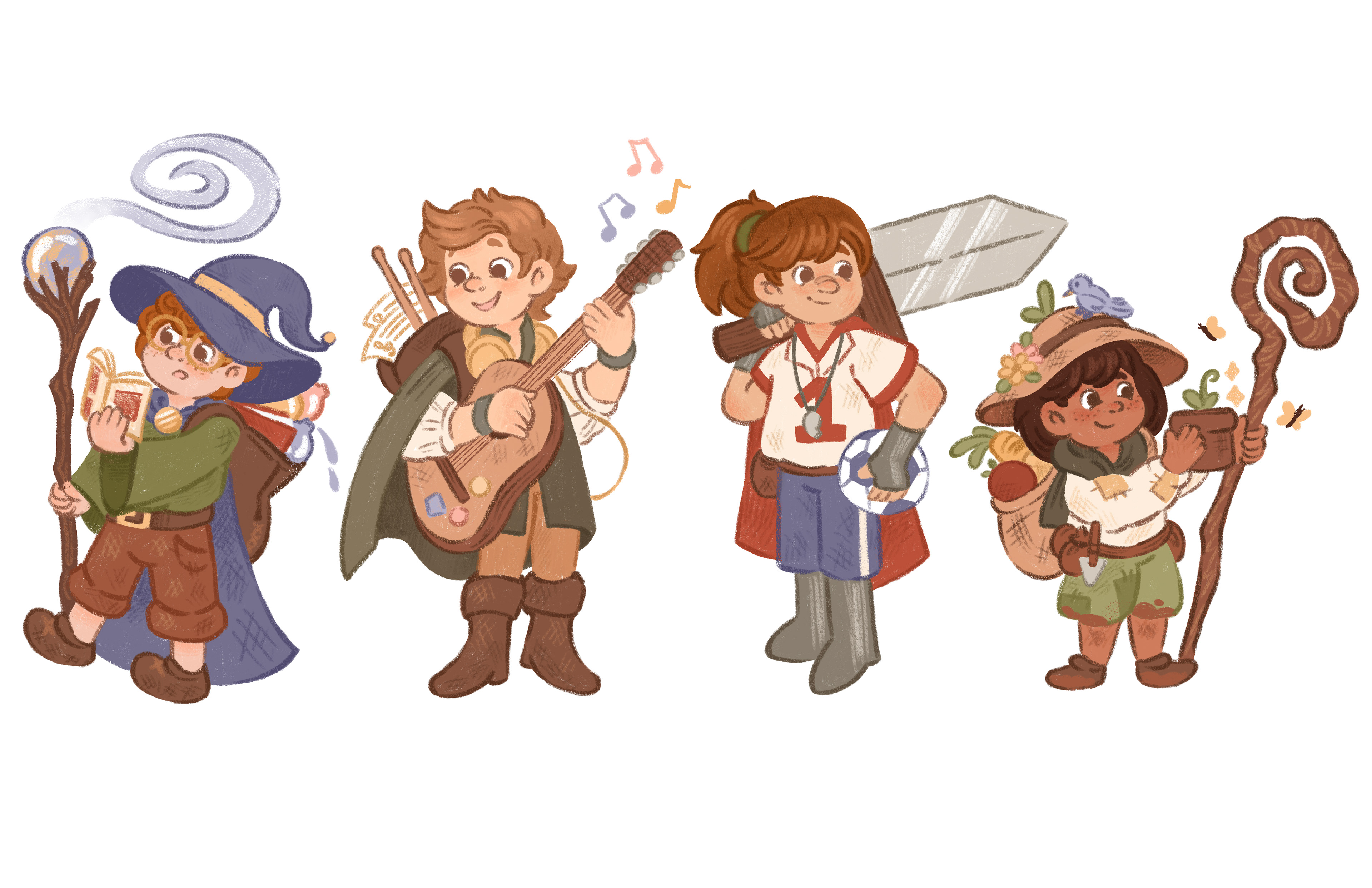 Middle Grade Concept Character Lineup