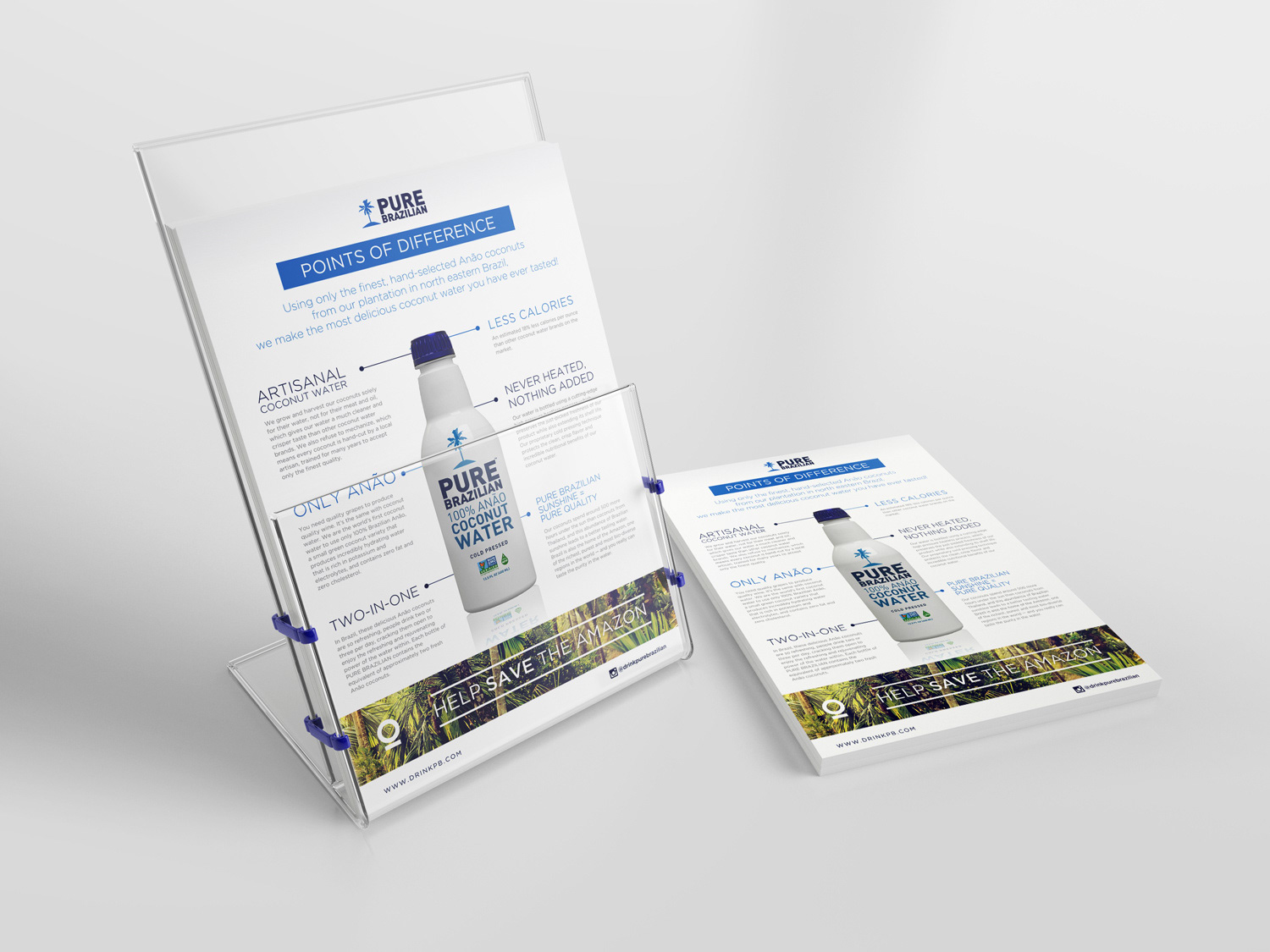 Pure Brazilian Sales Sheet Design