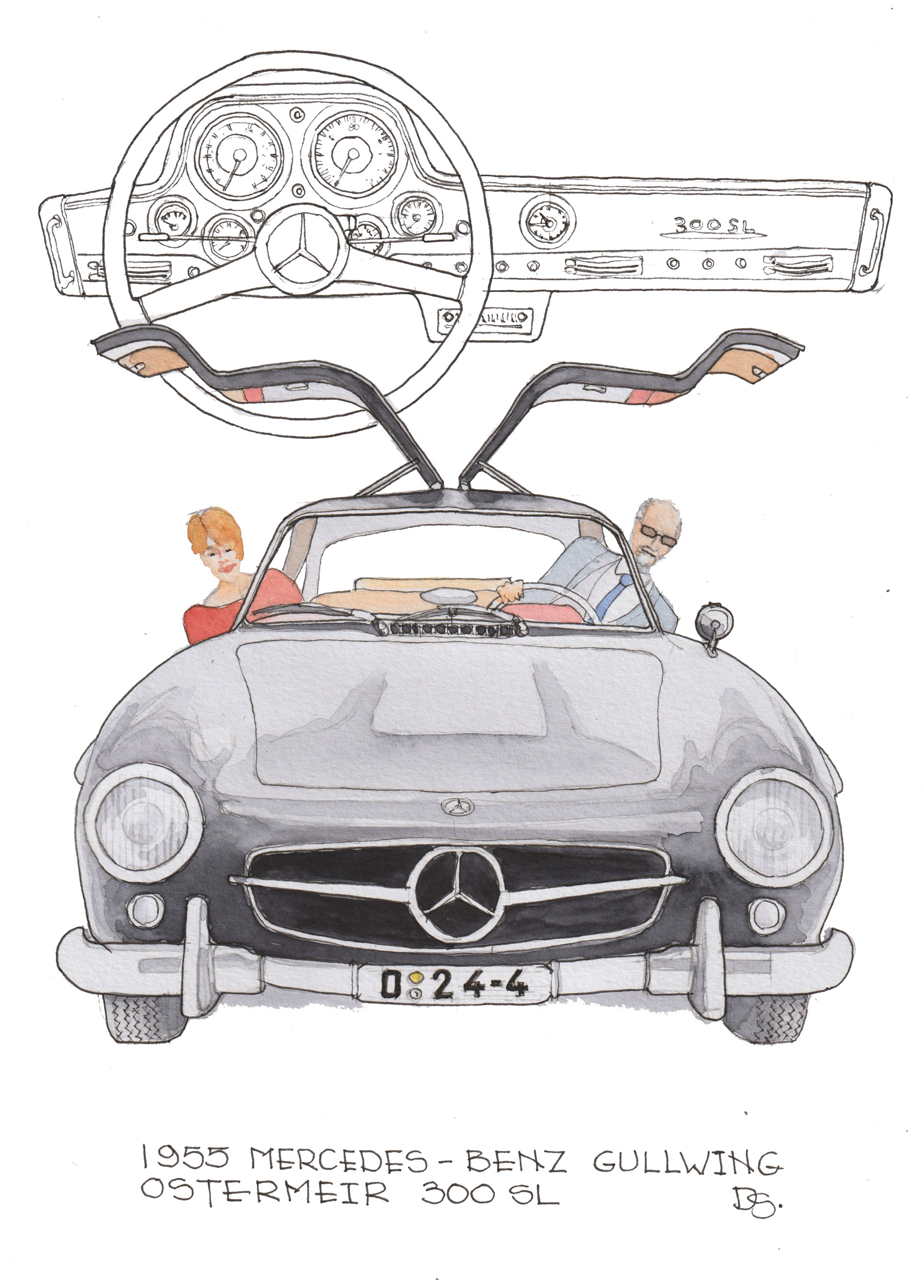 '55 Mercedes Benz Gullwing