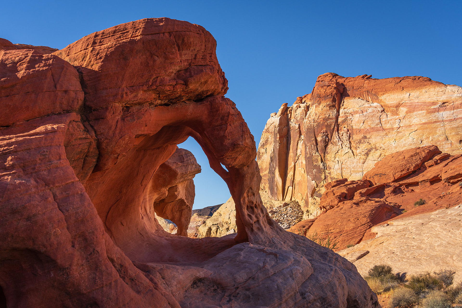Valley of Fire Nevada Fire Cave rock formation
