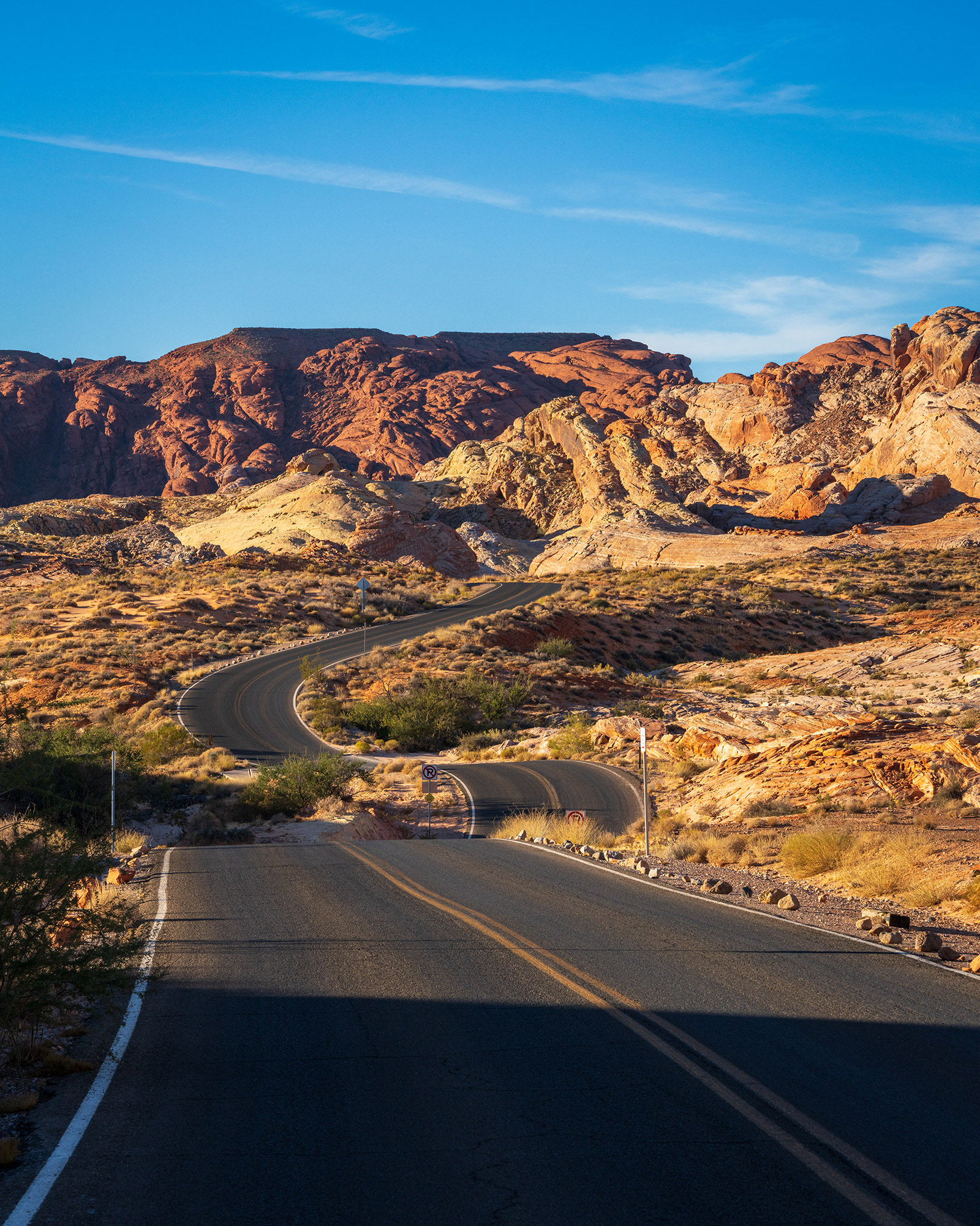 Valley of Fire Nevada winding road landscape image