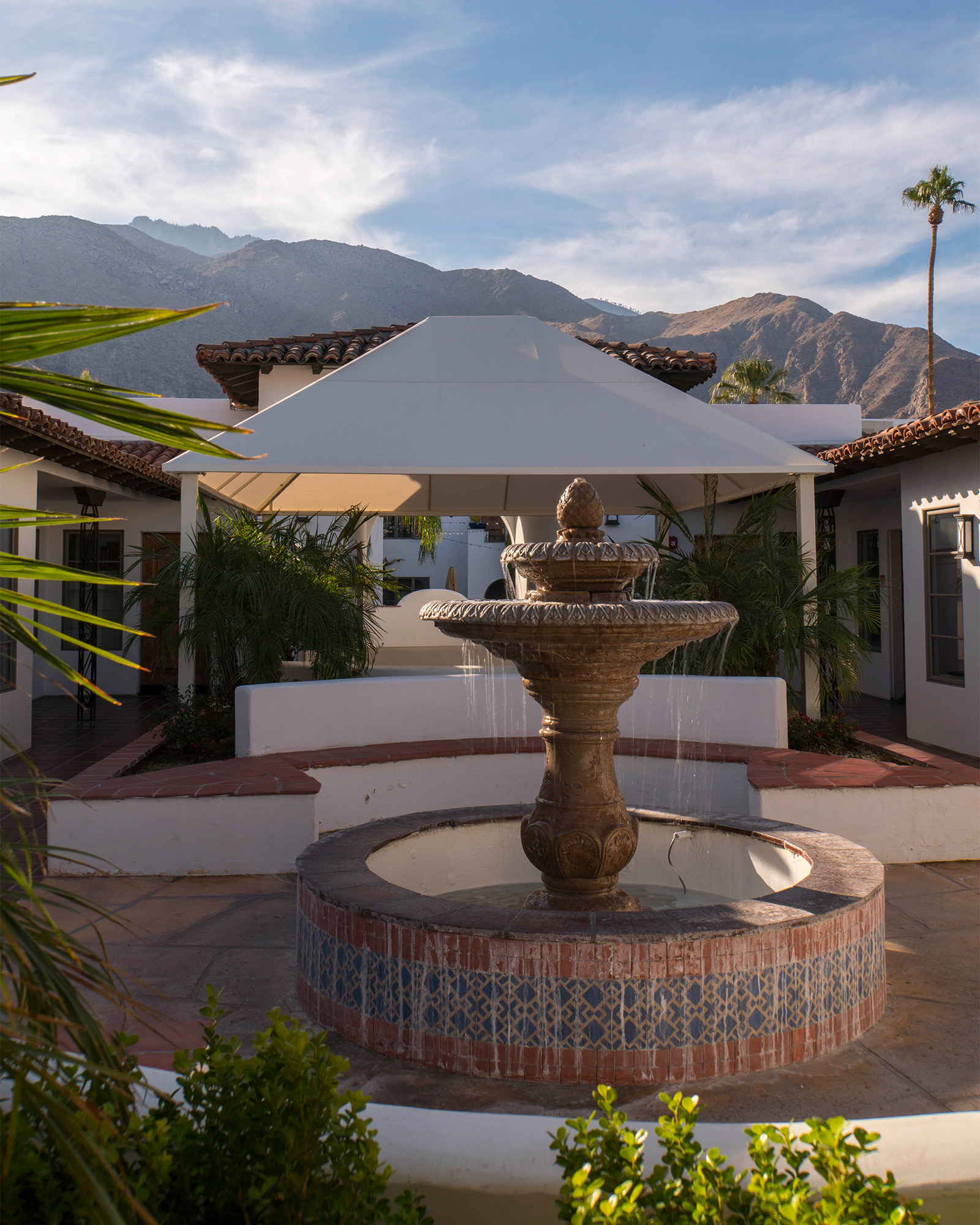 Mountain and fountain