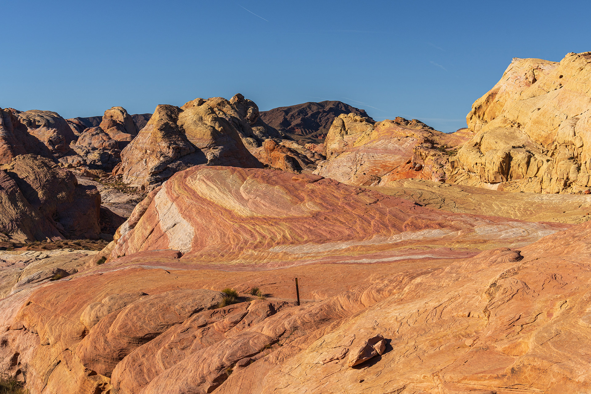 Crazy Hill is a sandstone formation of striped and coloured rock
