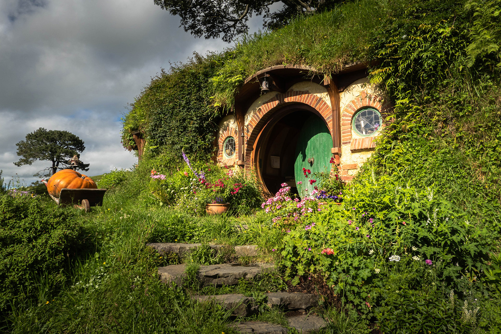 Bag End, the hobbit house belonging to the principal character Bilbo Baggins