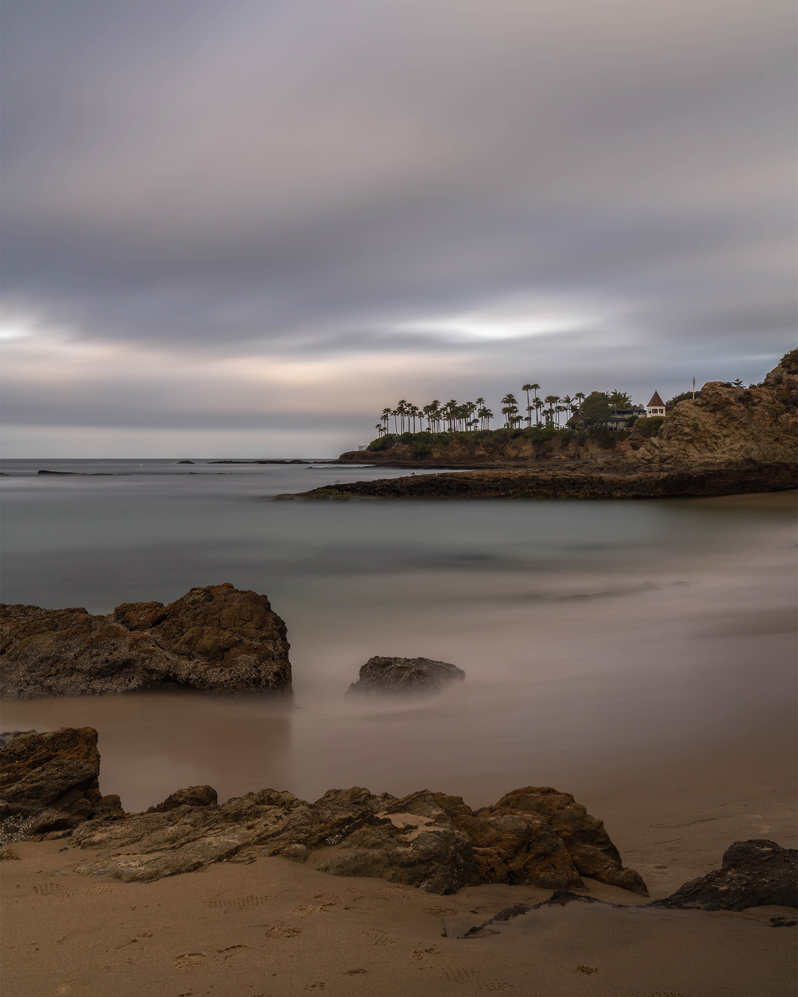 California seascape on a cloudy morning