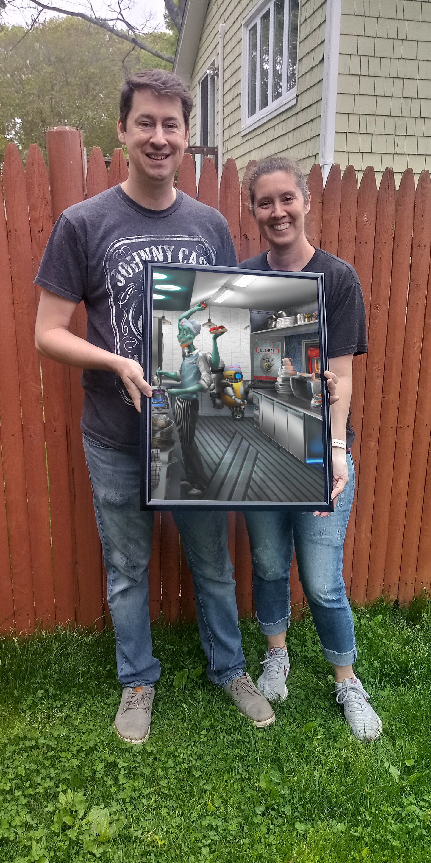 Original Piece: Dolli's Diner Triptych (Left) Purchased by Brian and Patti Moffitt