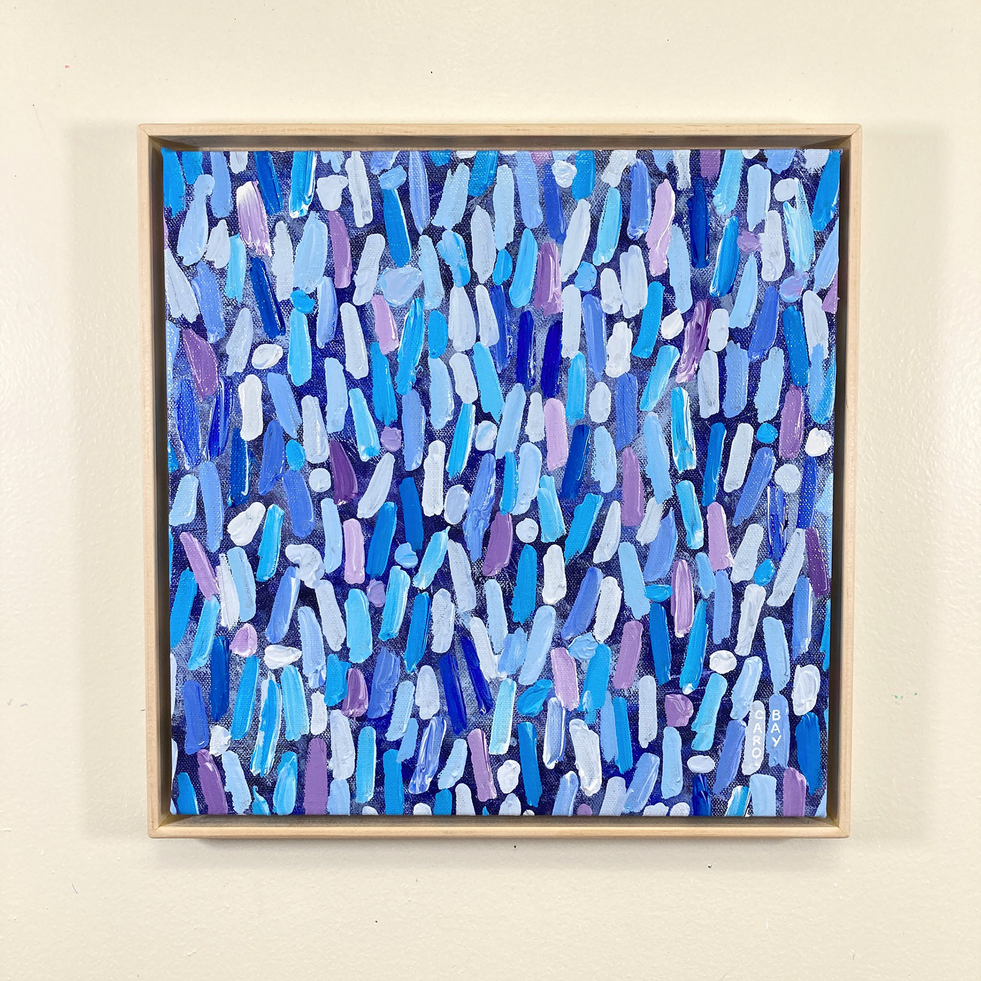 Painting on studio wall - front view