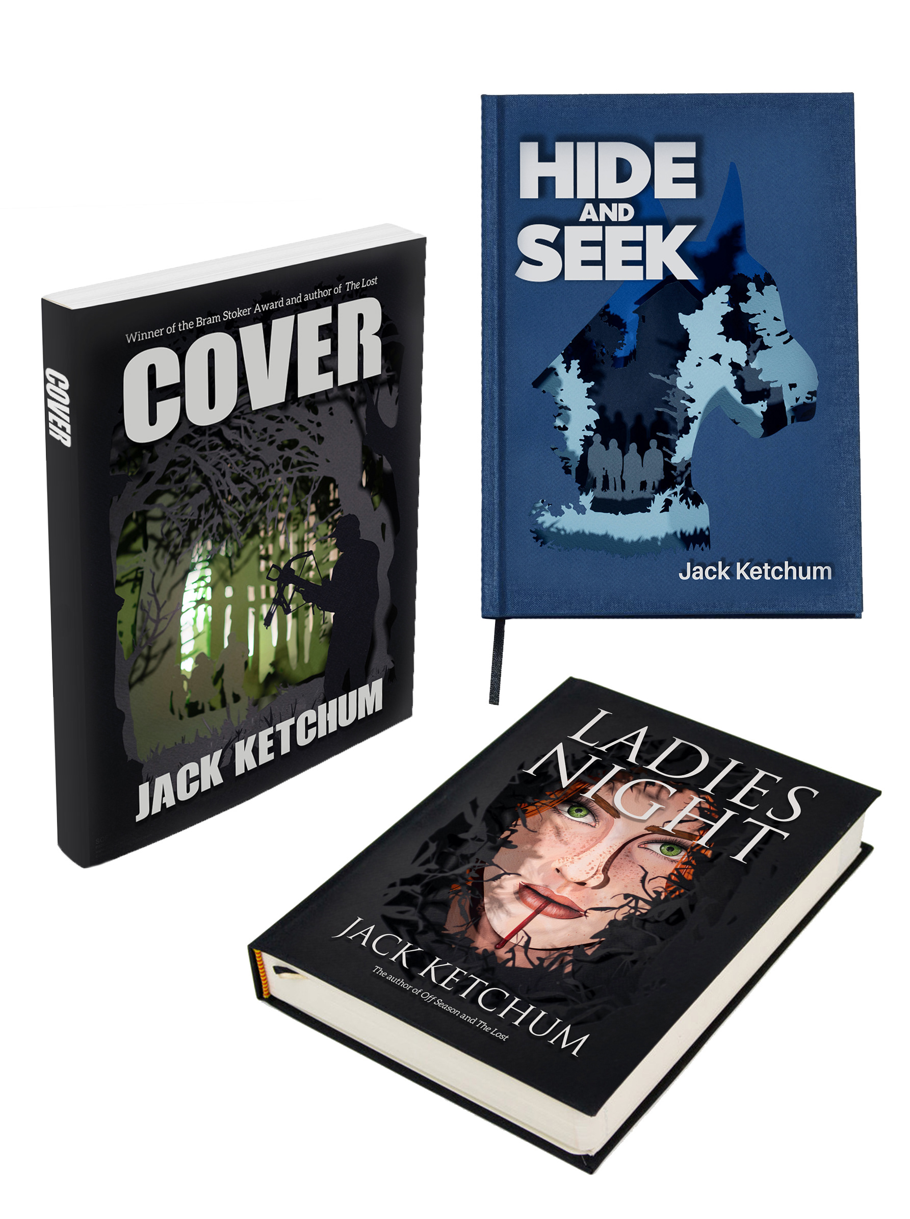 Mockup of printed book covers