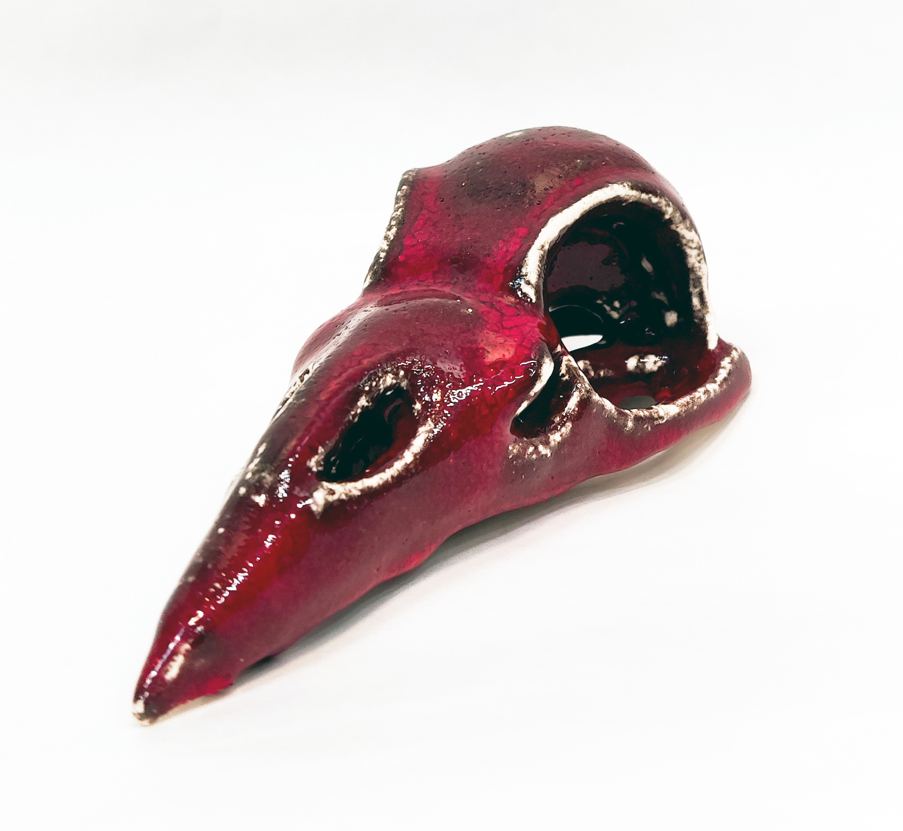 Ceramic bird skull