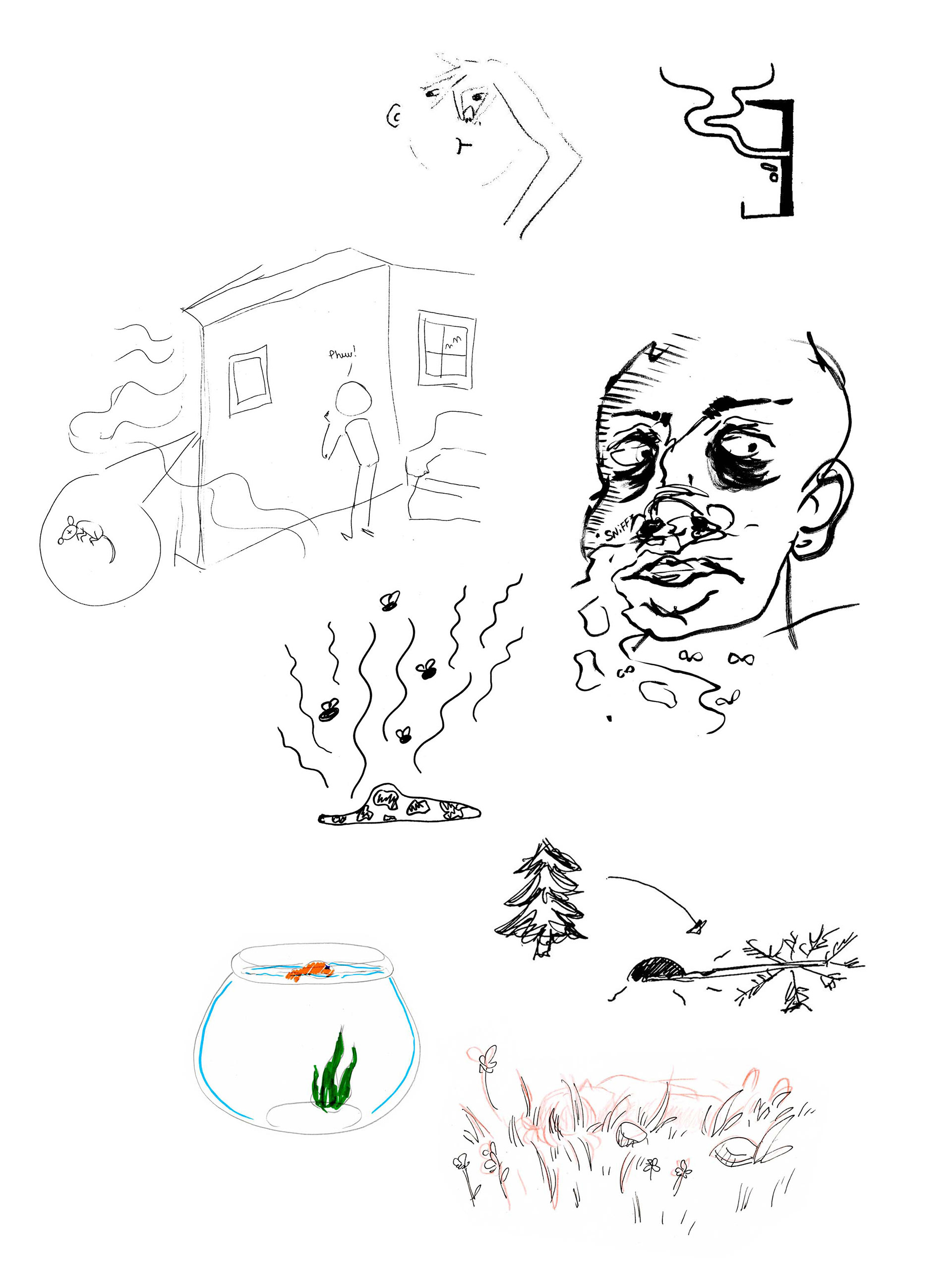 Prompt: Something has died
