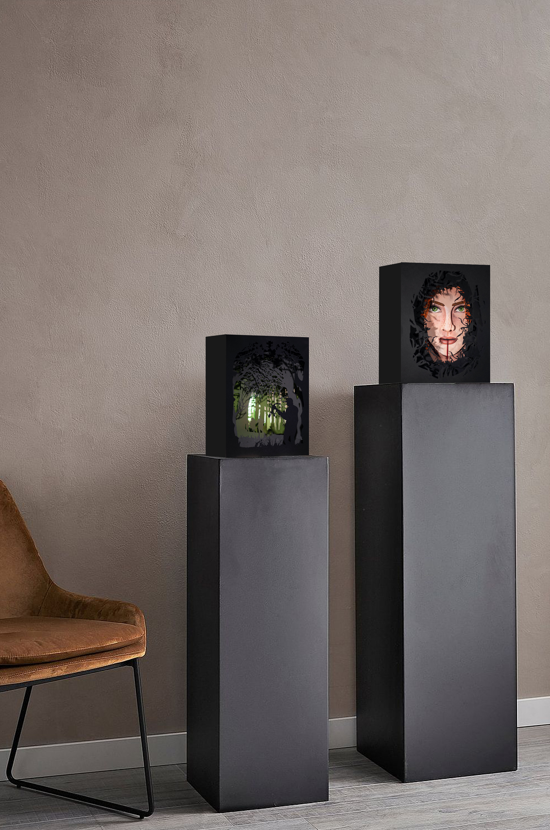 Mockup of visual display
