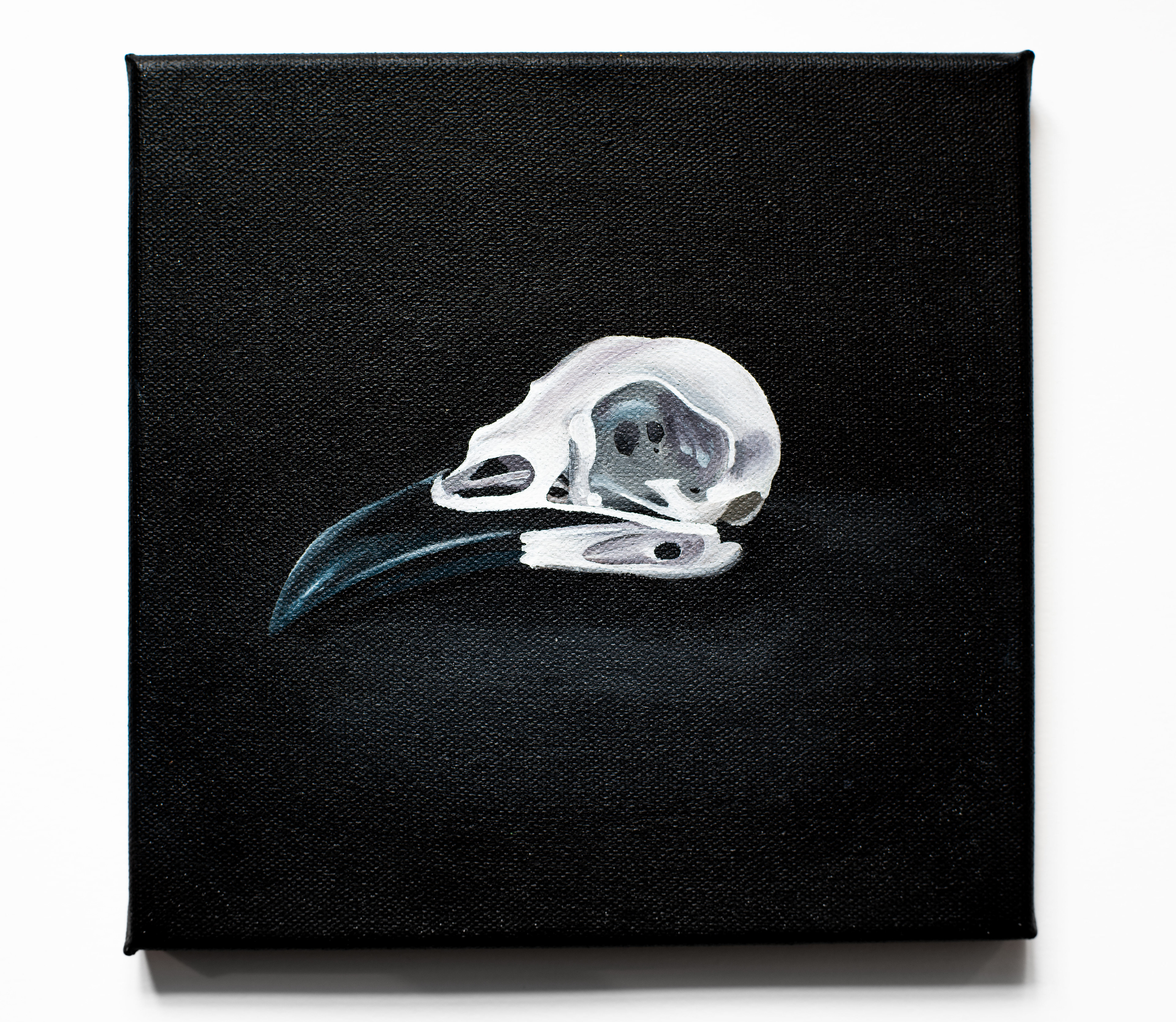 Bird Skull, acrylic painting, 2022