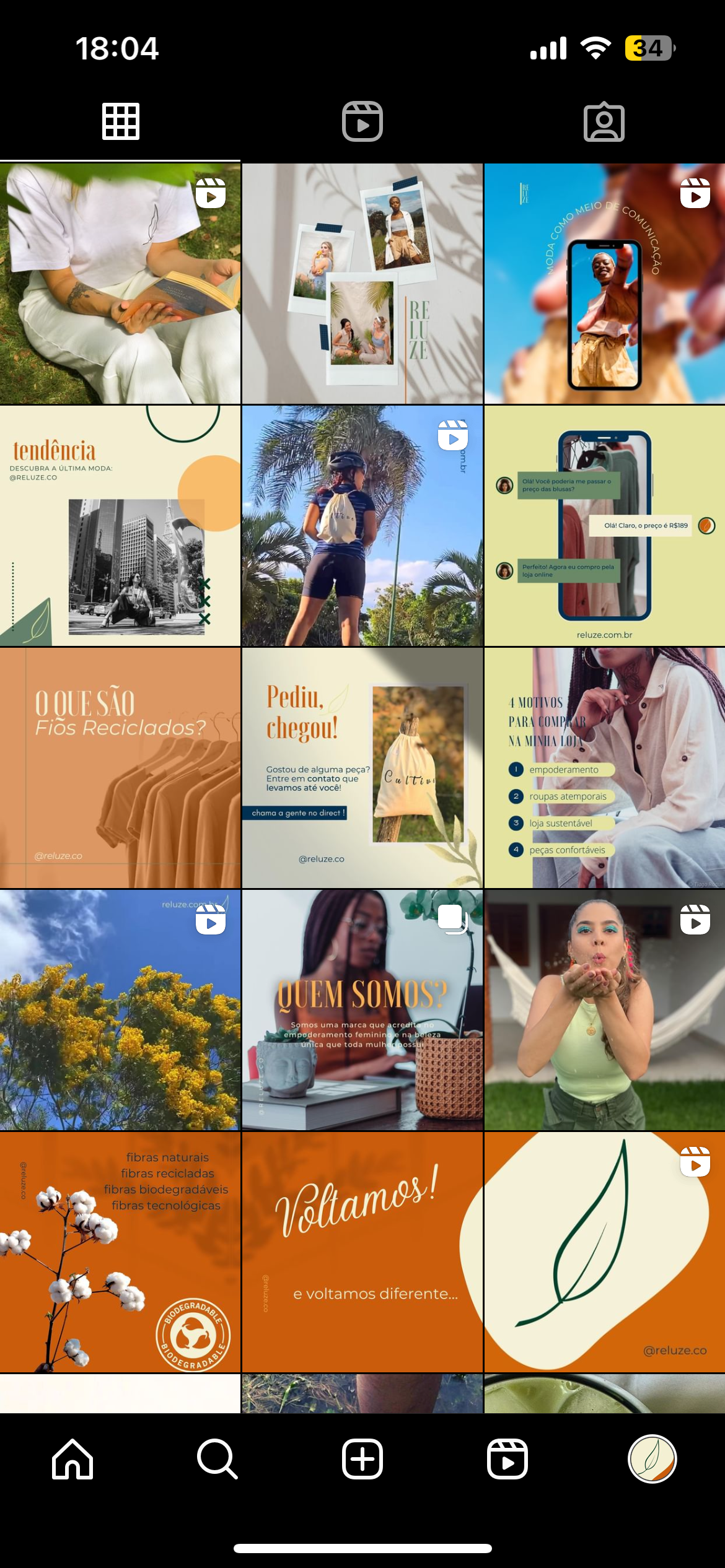 ARTES FEED INSTAGRAM - RELUZE