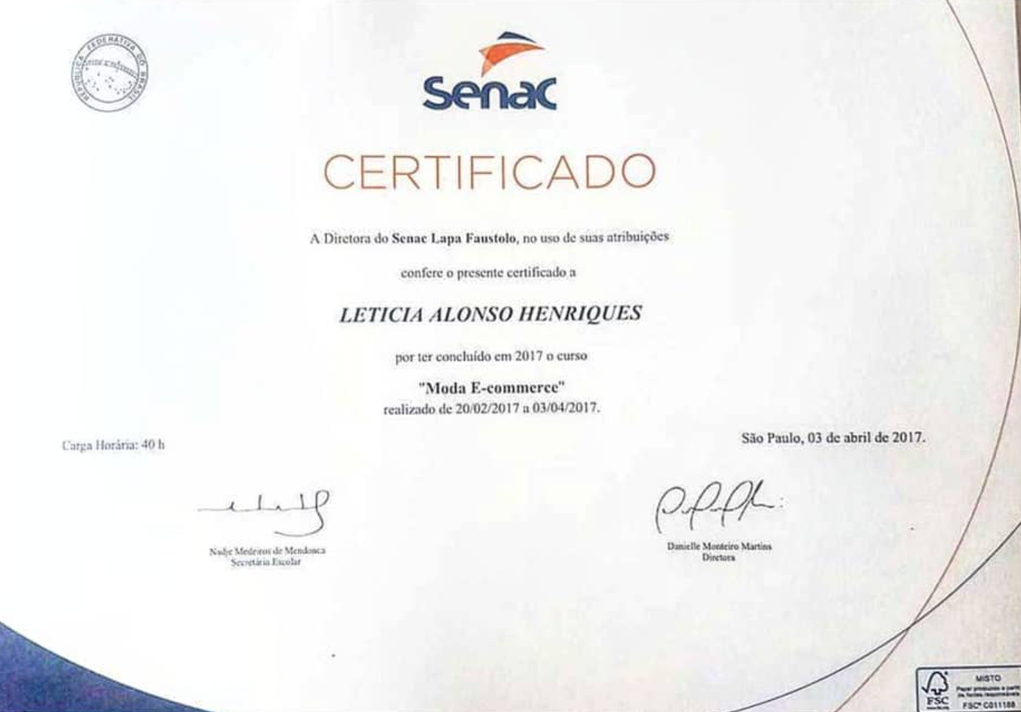 MODA E-COMMERCE - 2017