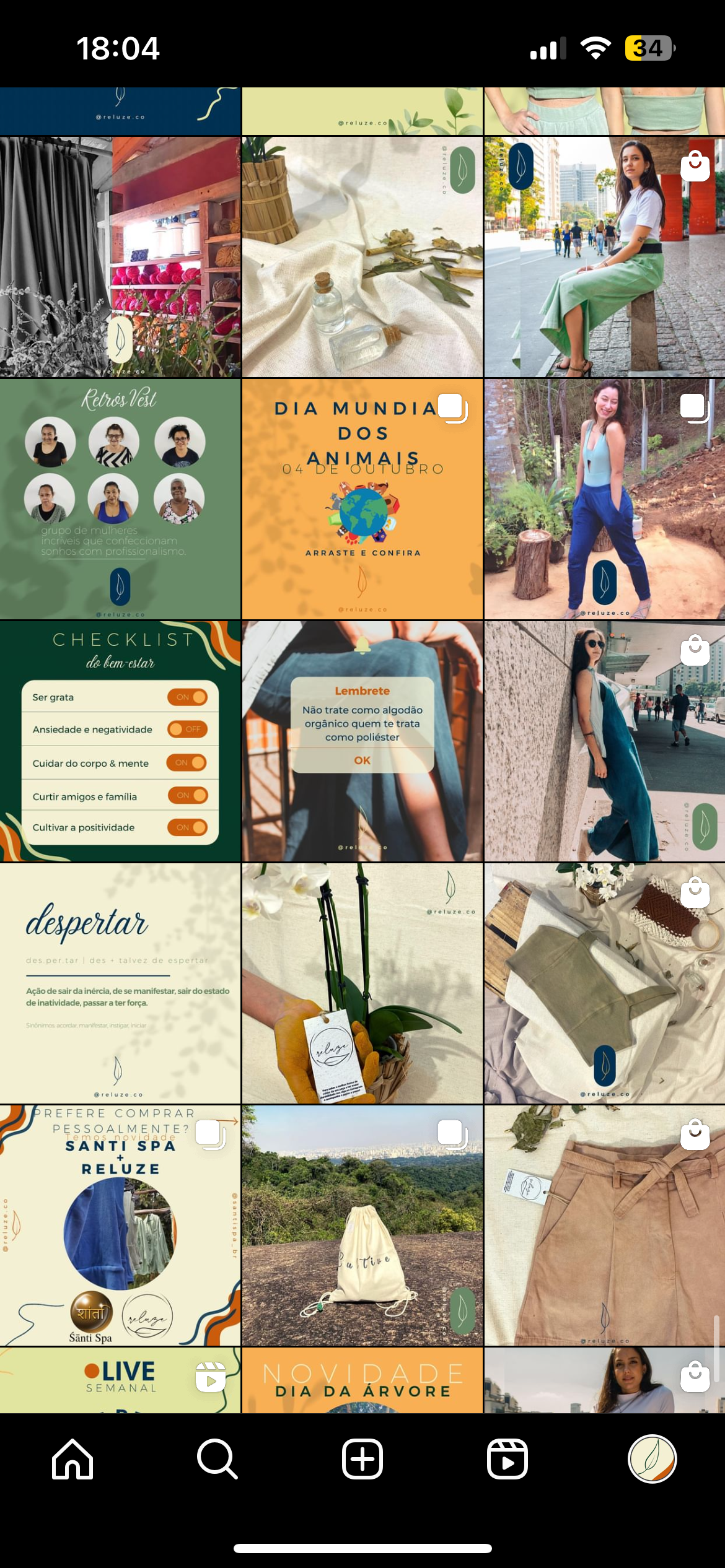 ARTES FEED INSTAGRAM - RELUZE