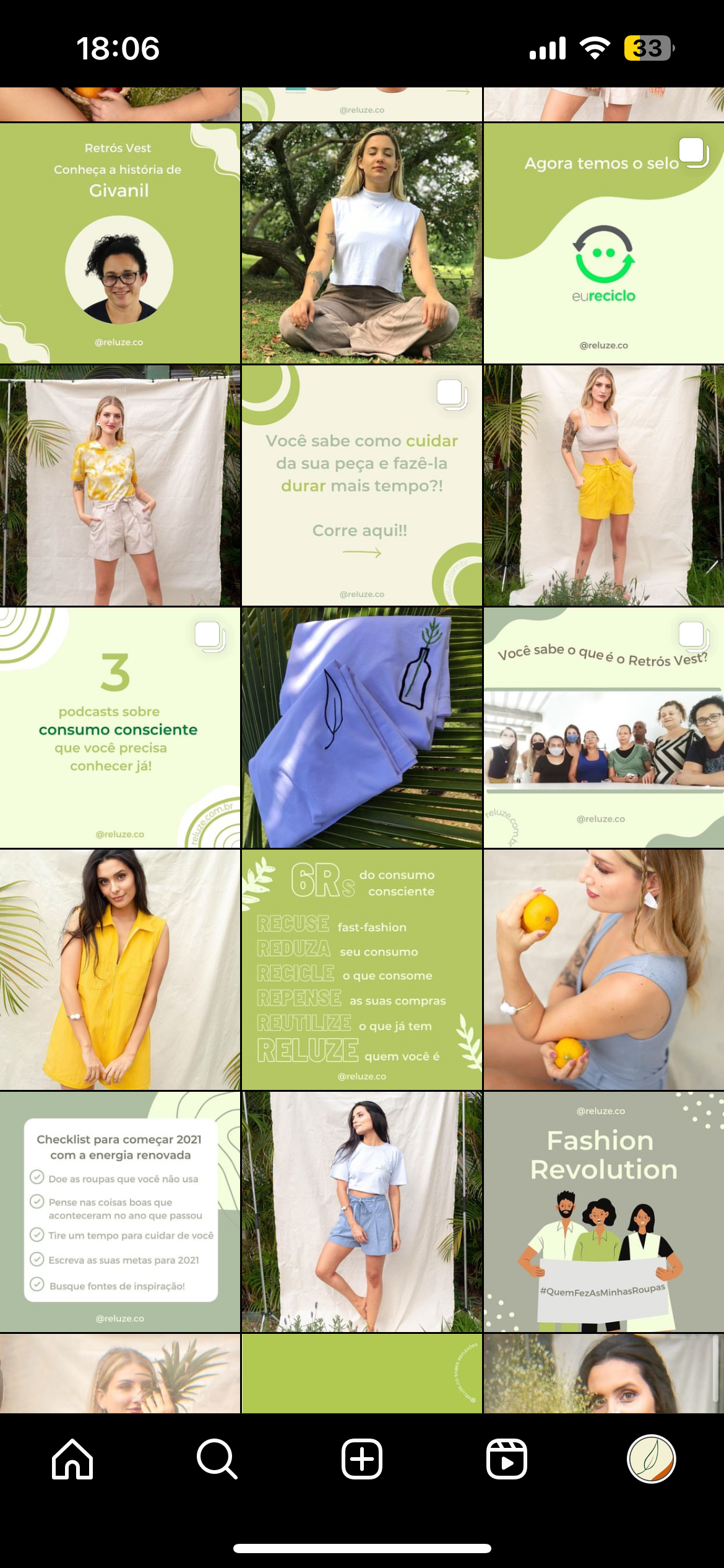 ARTES FEED INSTAGRAM - RELUZE