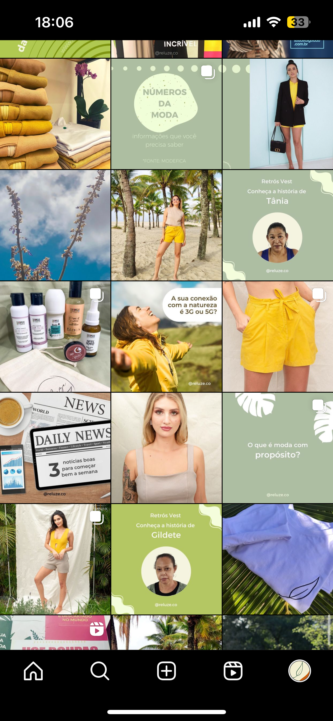 ARTES FEED INSTAGRAM - RELUZE