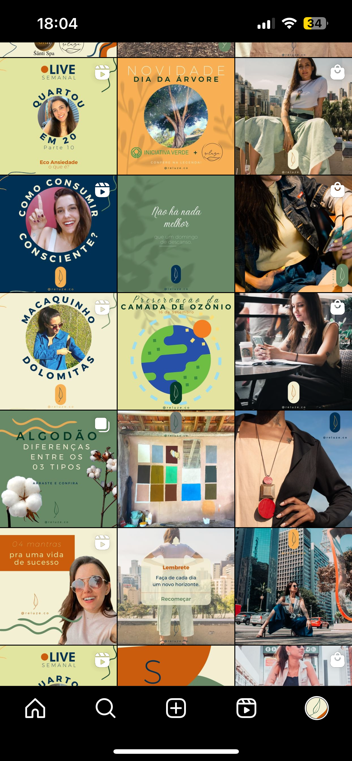 ARTES FEED INSTAGRAM - RELUZE