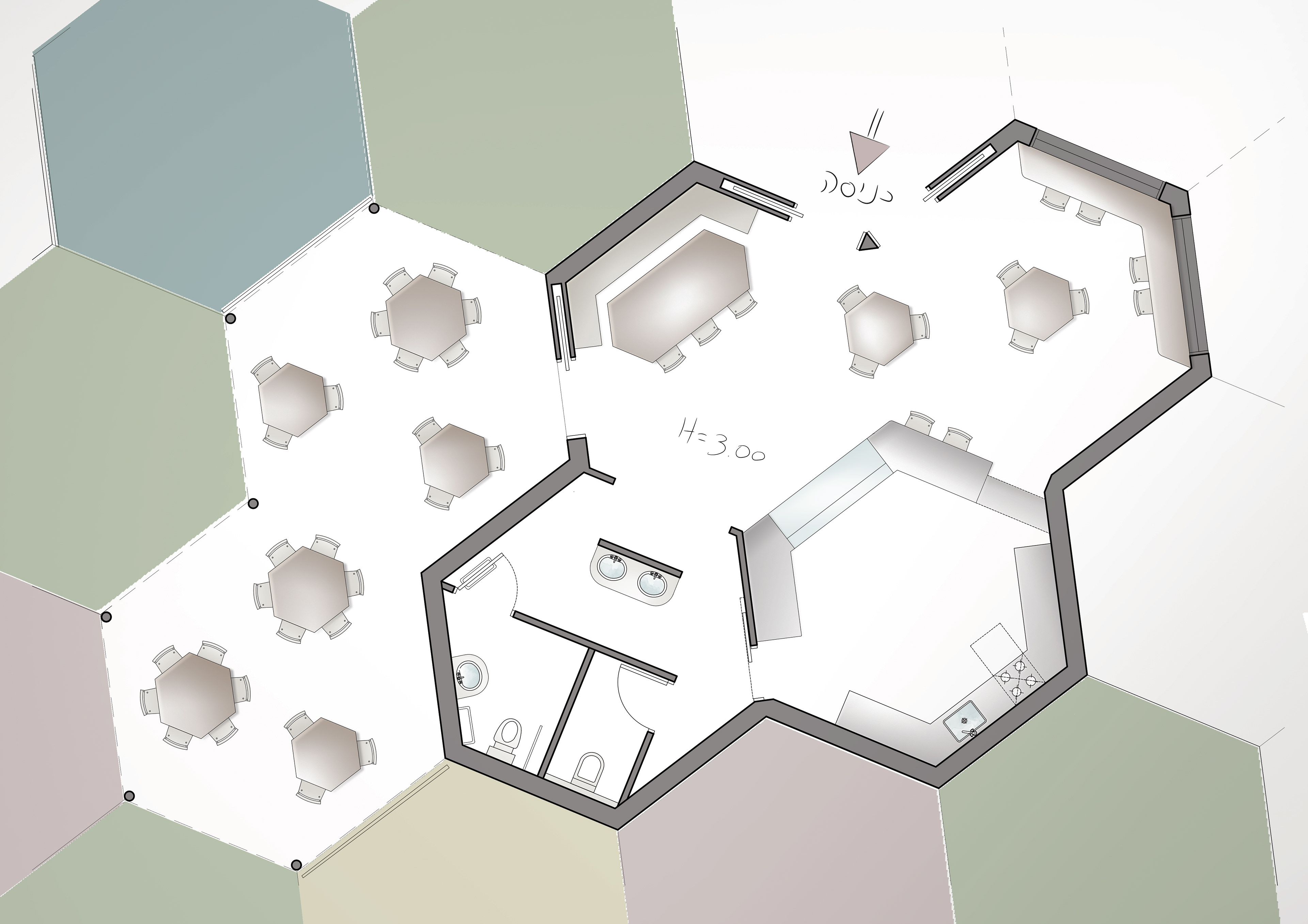 Food and Buffet space