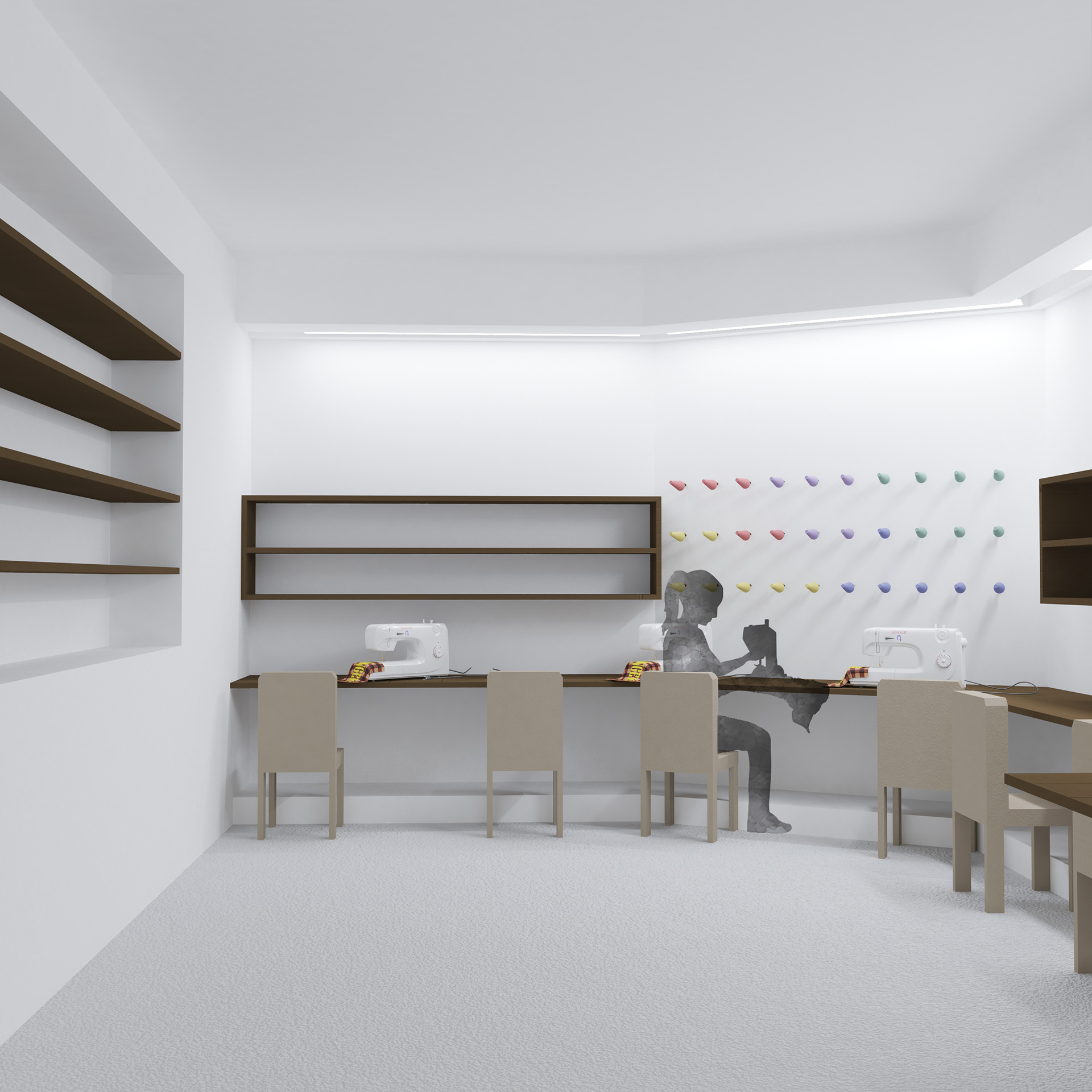Sewing room
