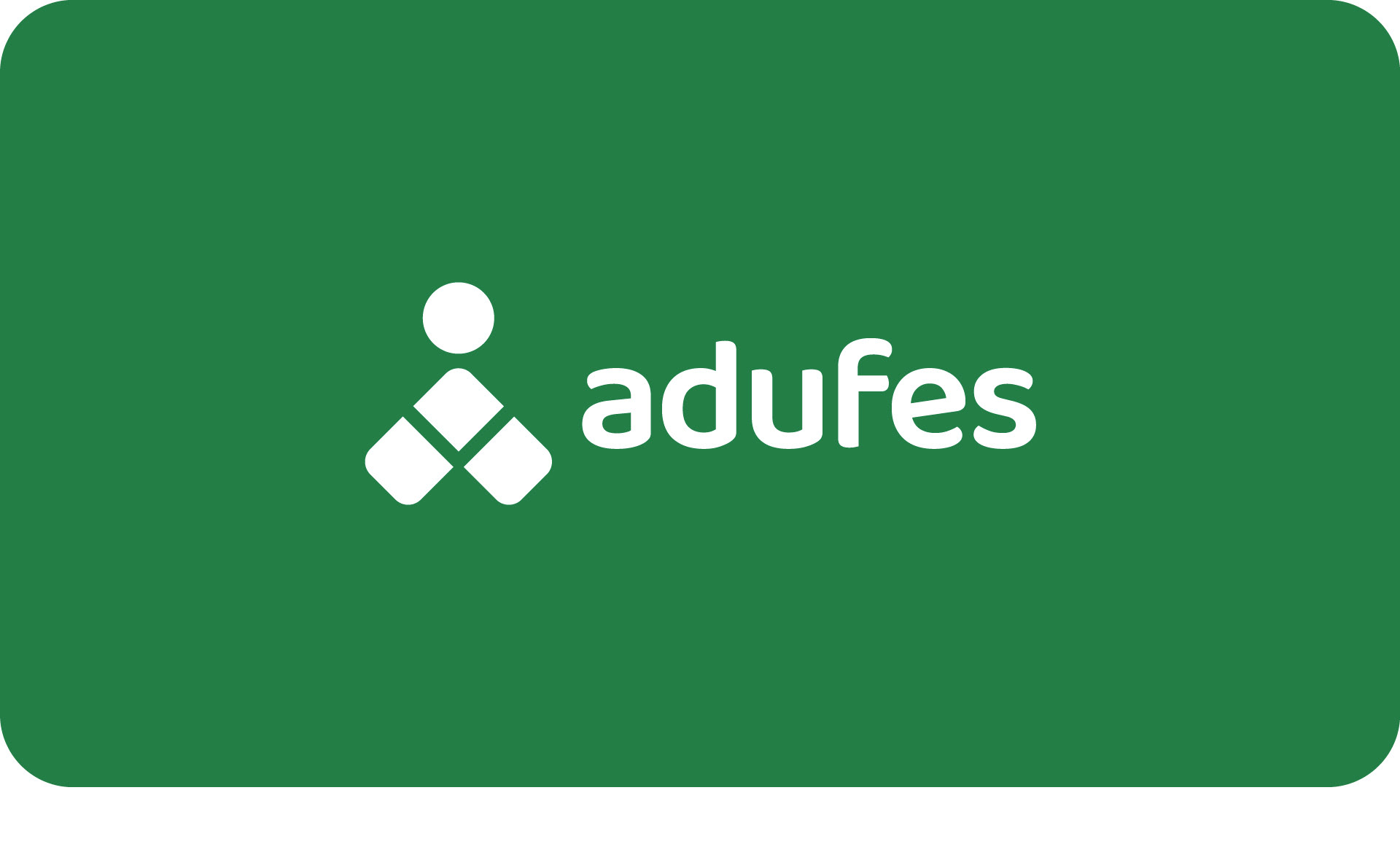 Logotipo Adufes horizontal monocromático