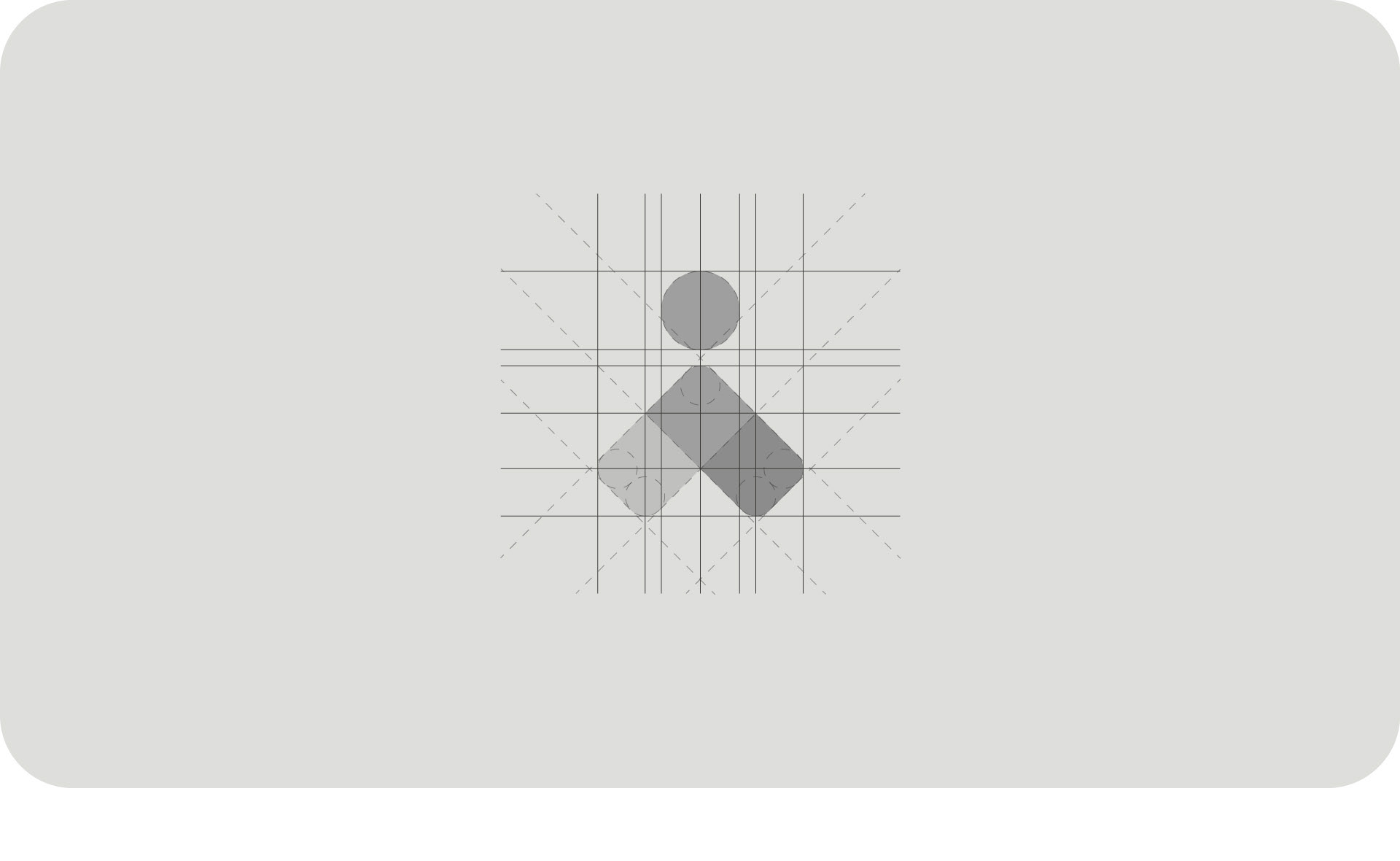 Grid de construção do ícone