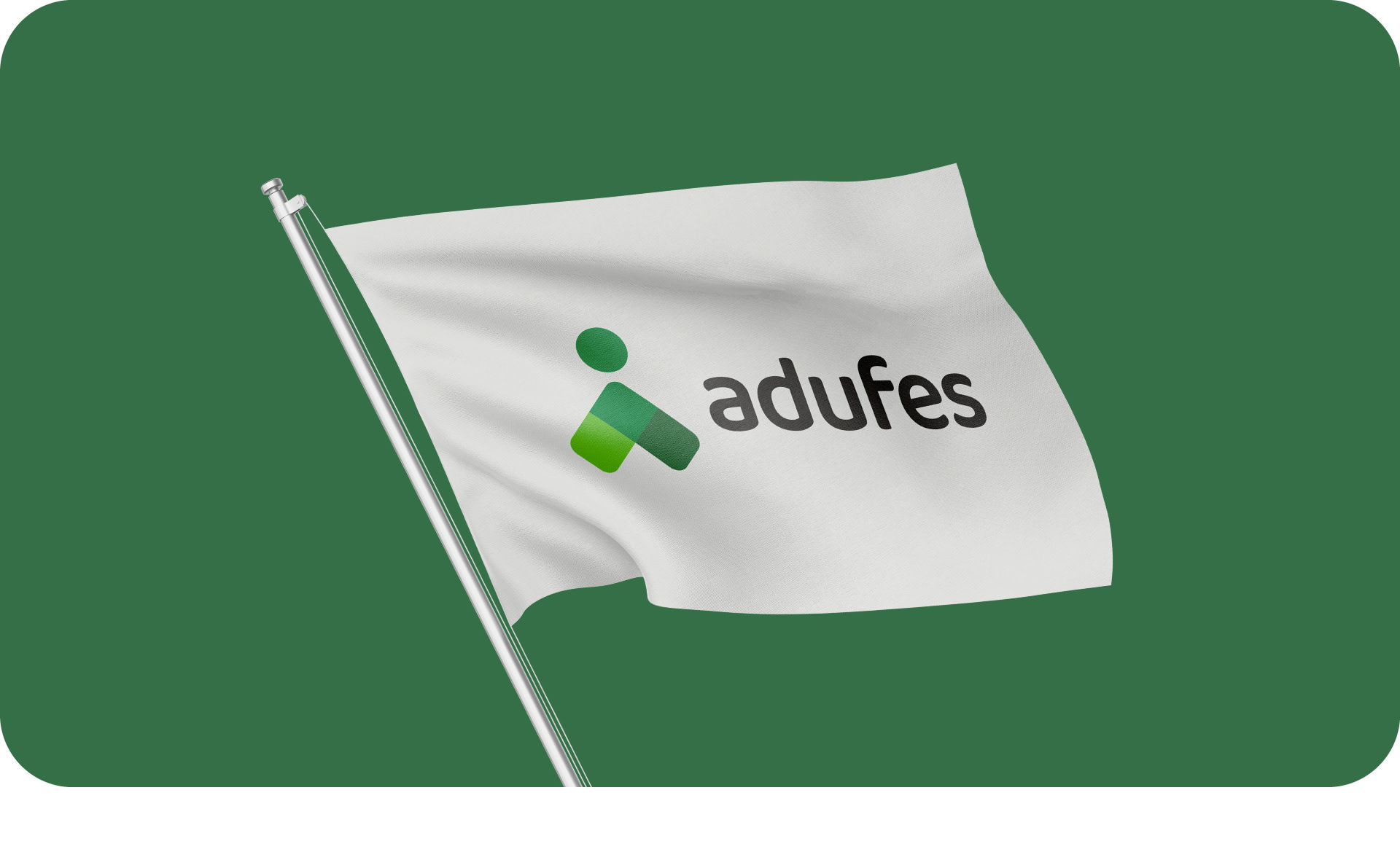 Bandeira com logotipo