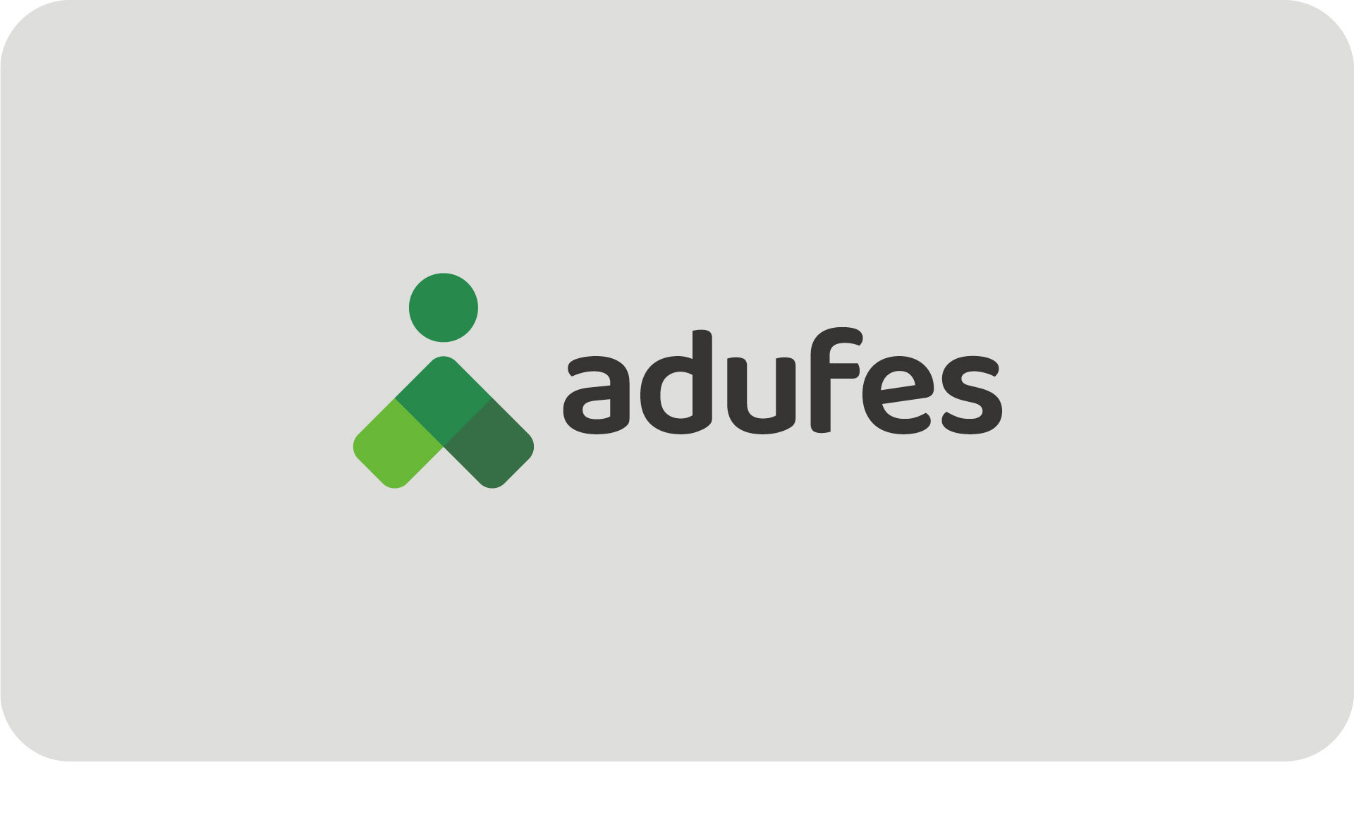 Logotipo Adufes horizontal branco