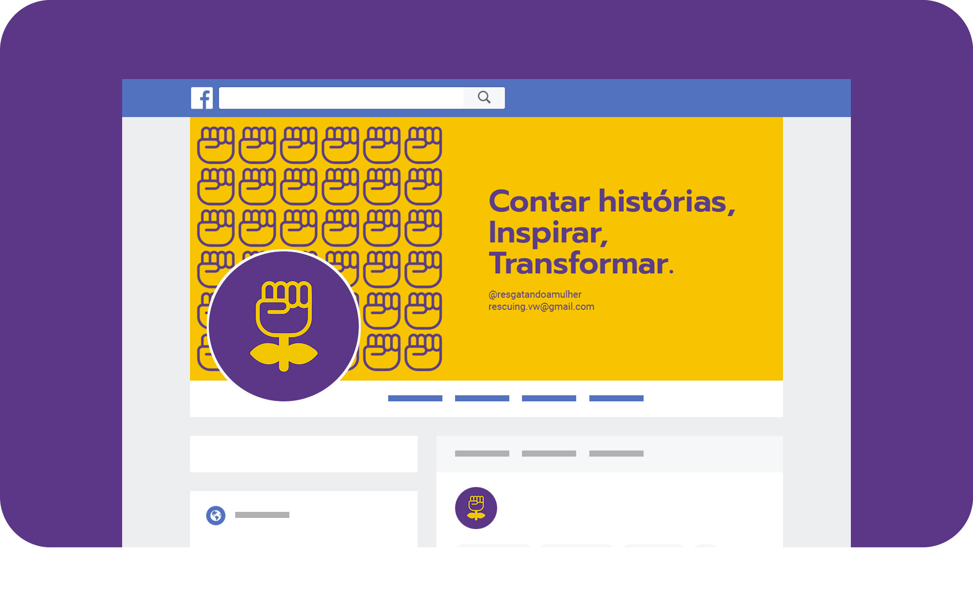 Capa e ícone rede social