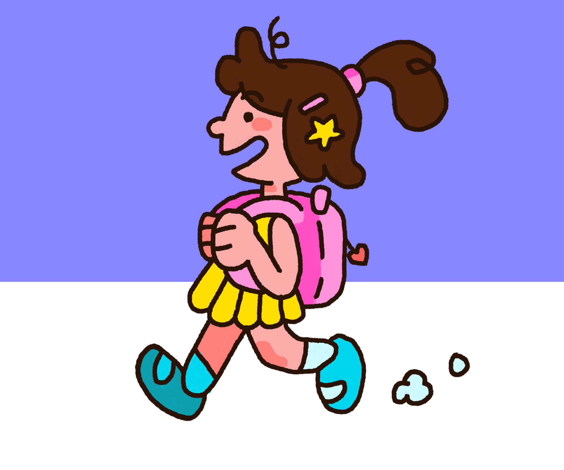 Ilustração colorida estilo cartoon