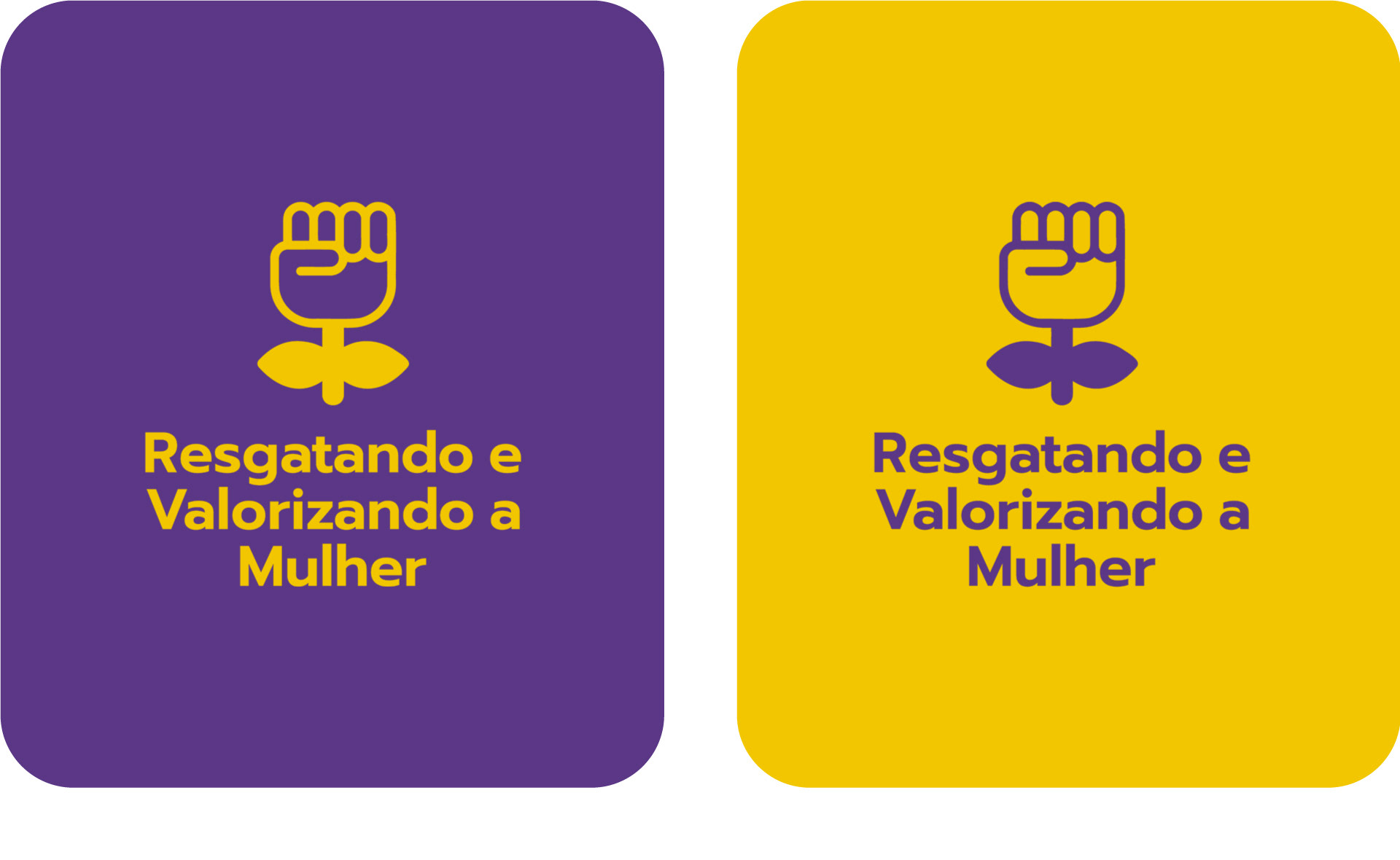 Logotipo vertical feminista