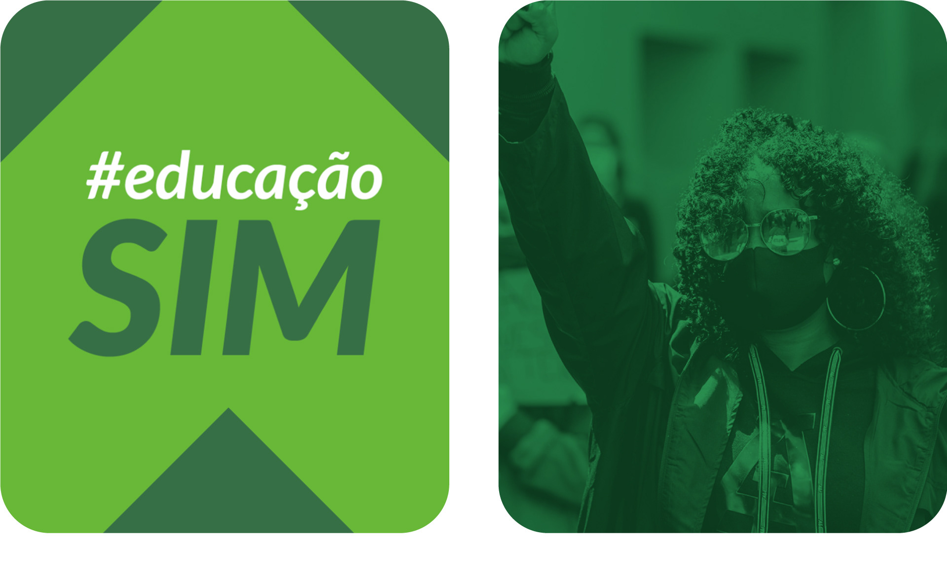 Mulher negra em protesto