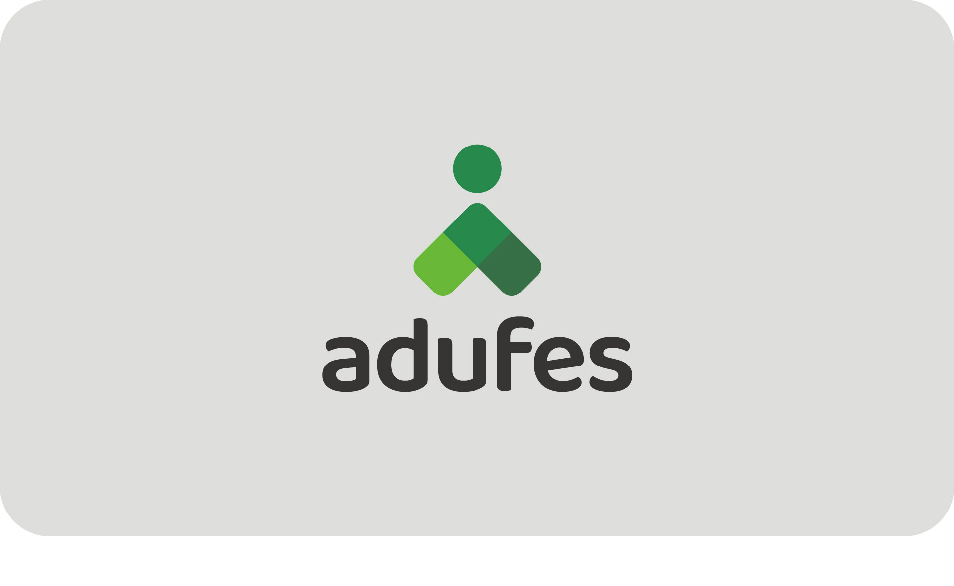 Logotipo Adufes vertical branco