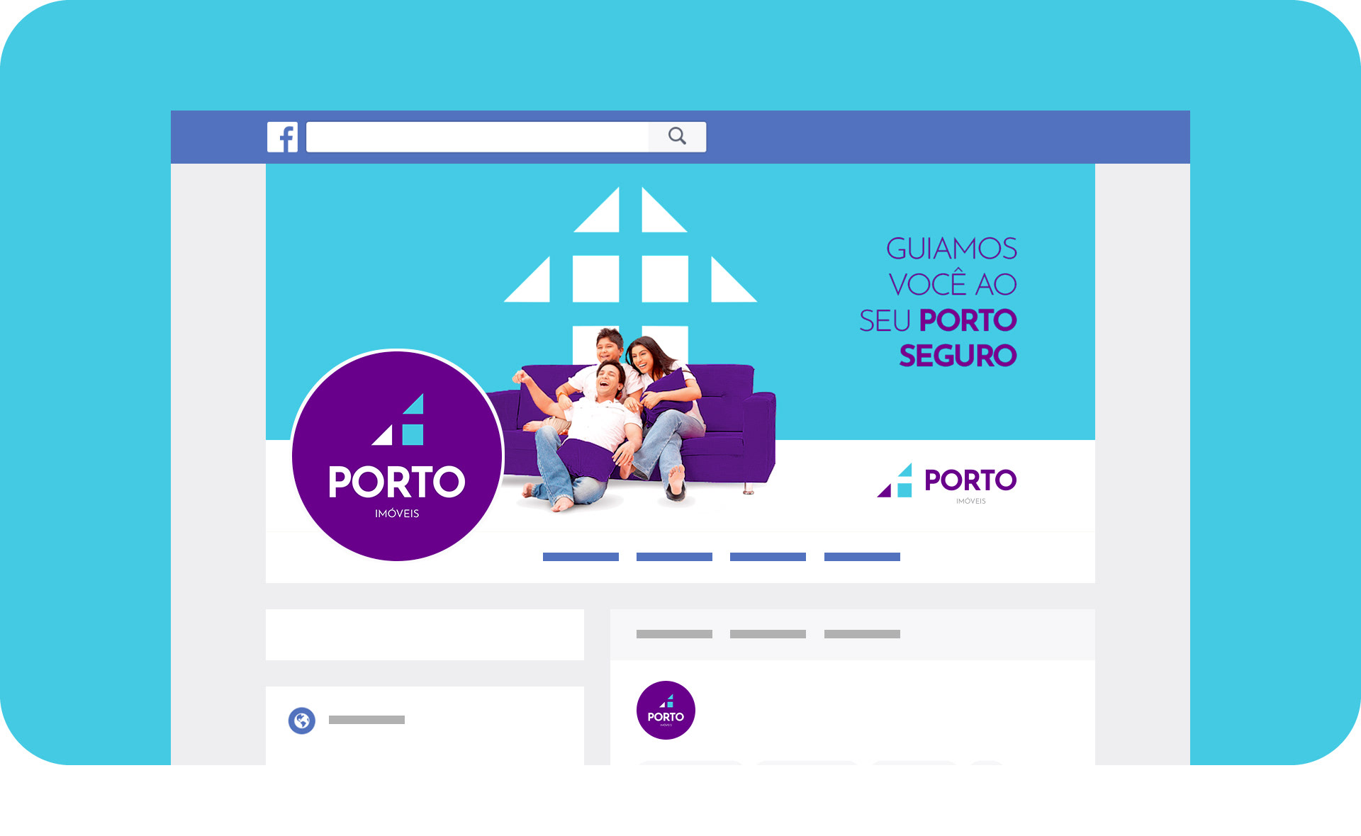 Capa e ícone Facebook imobiliária