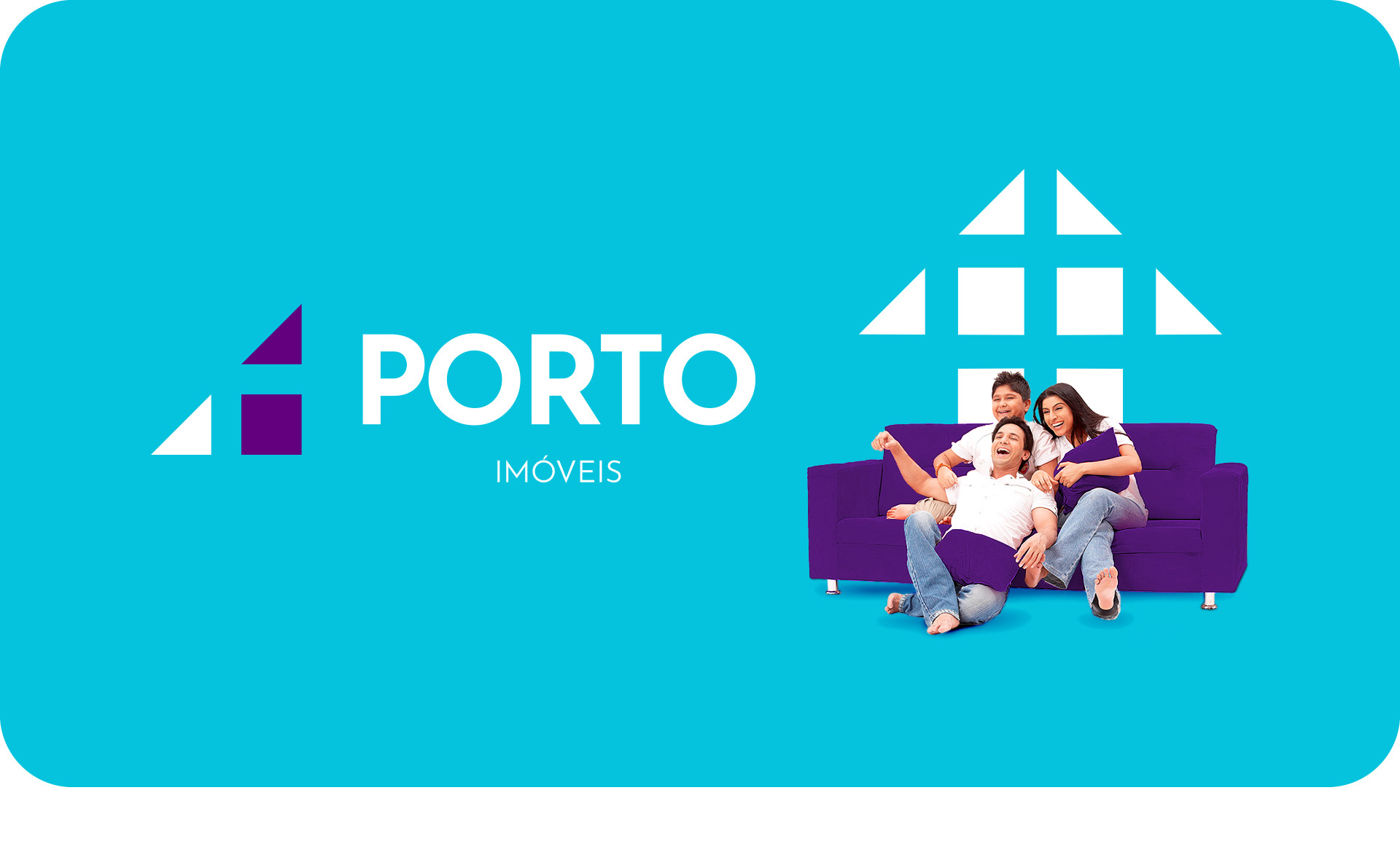 Logotipo minimalista de imobiliária