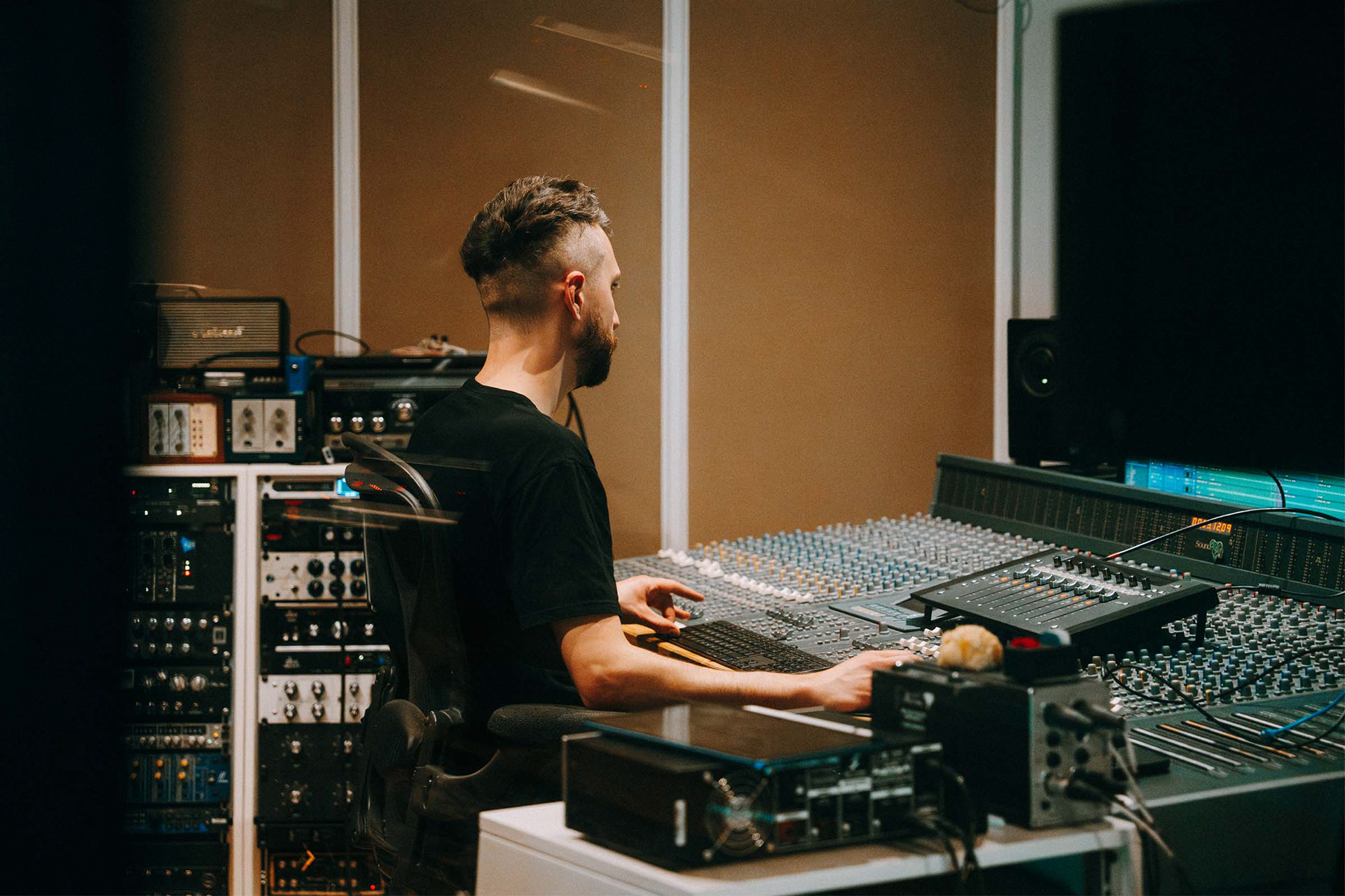 In the studio with ms audio production