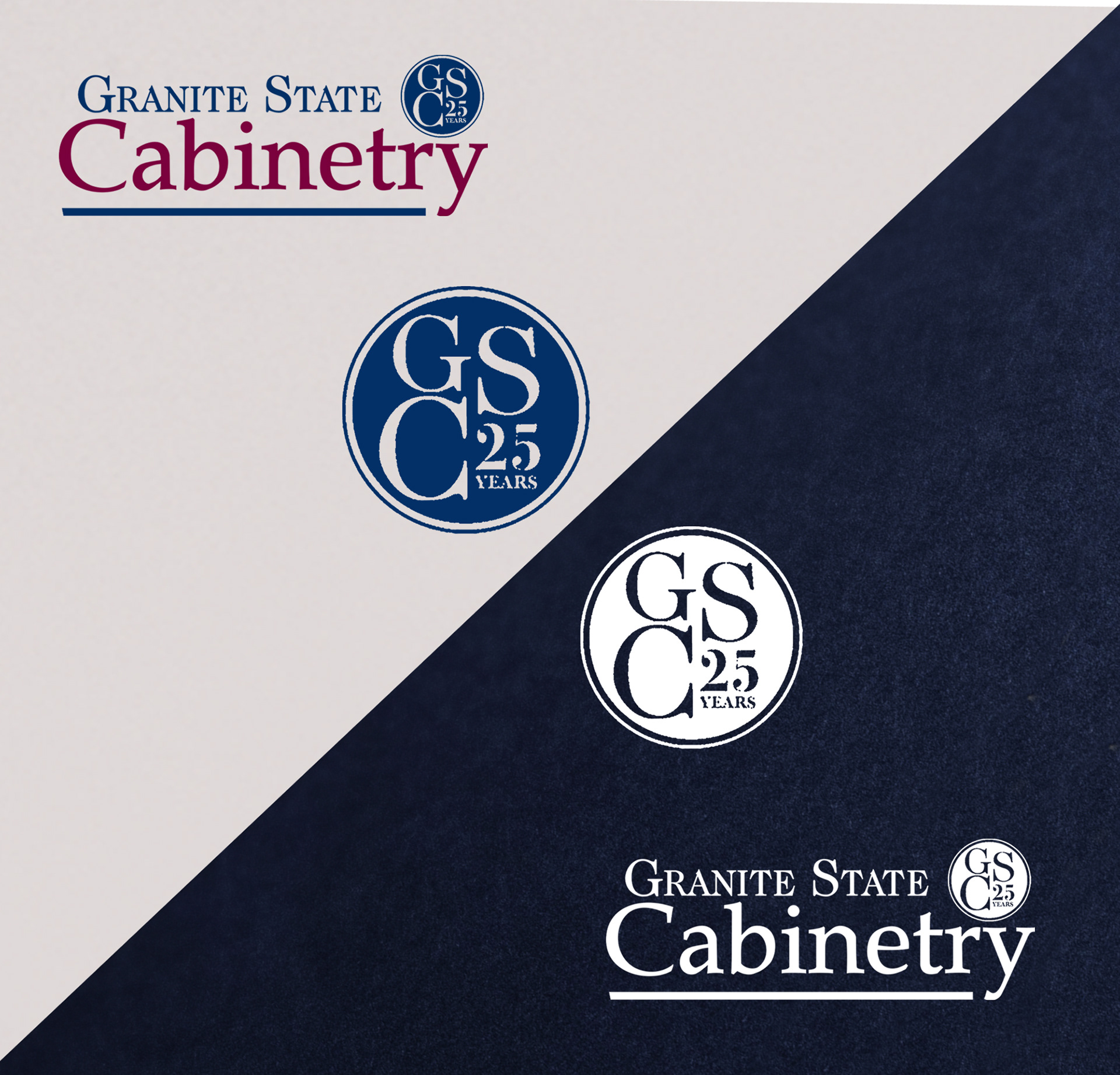 25th Anniversary logo design with upscale nautical theme