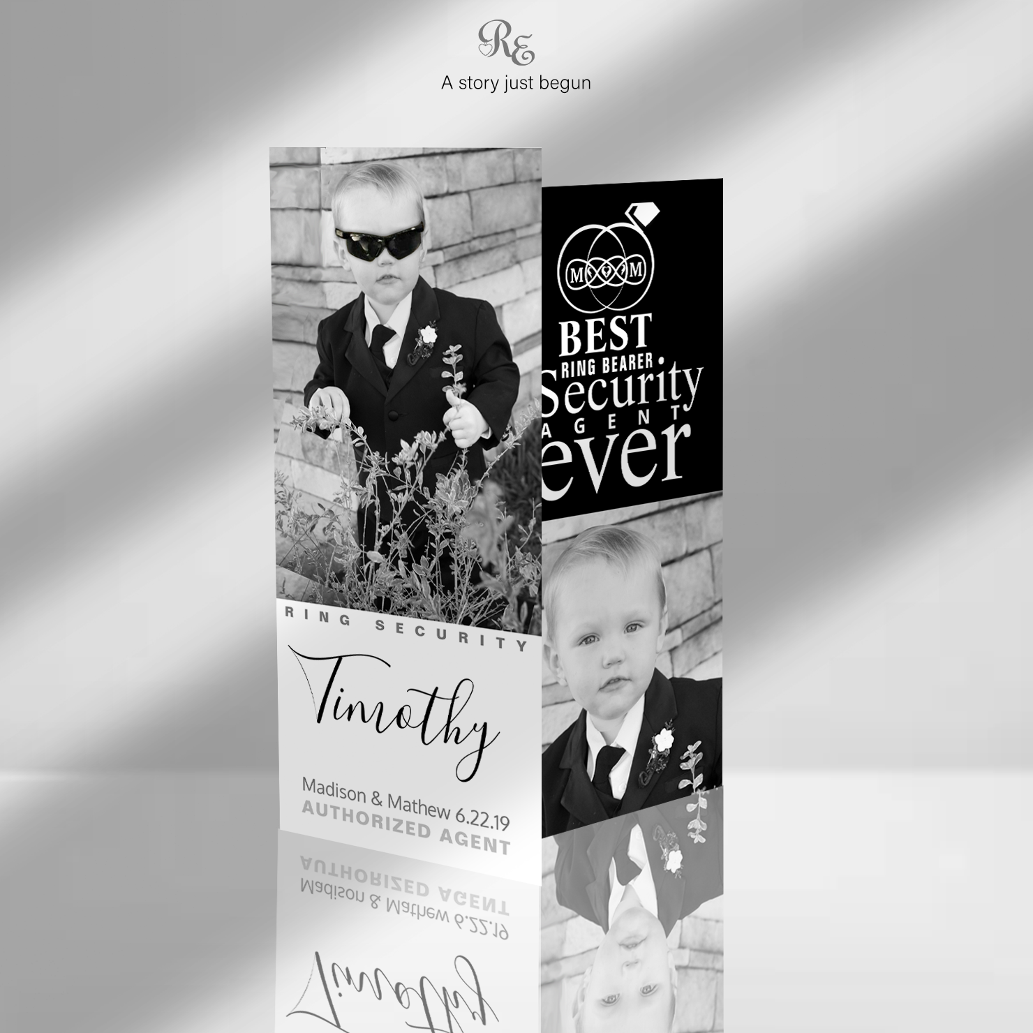 Parents love this Ring Security photo keepsake card, a cherished mission memory of their child.