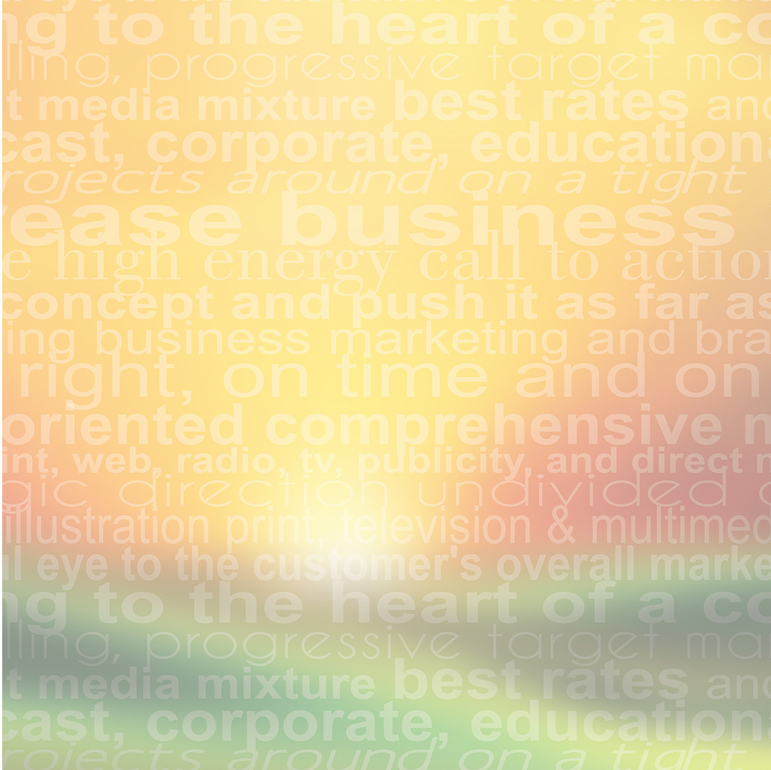 Landscape with typography overlay