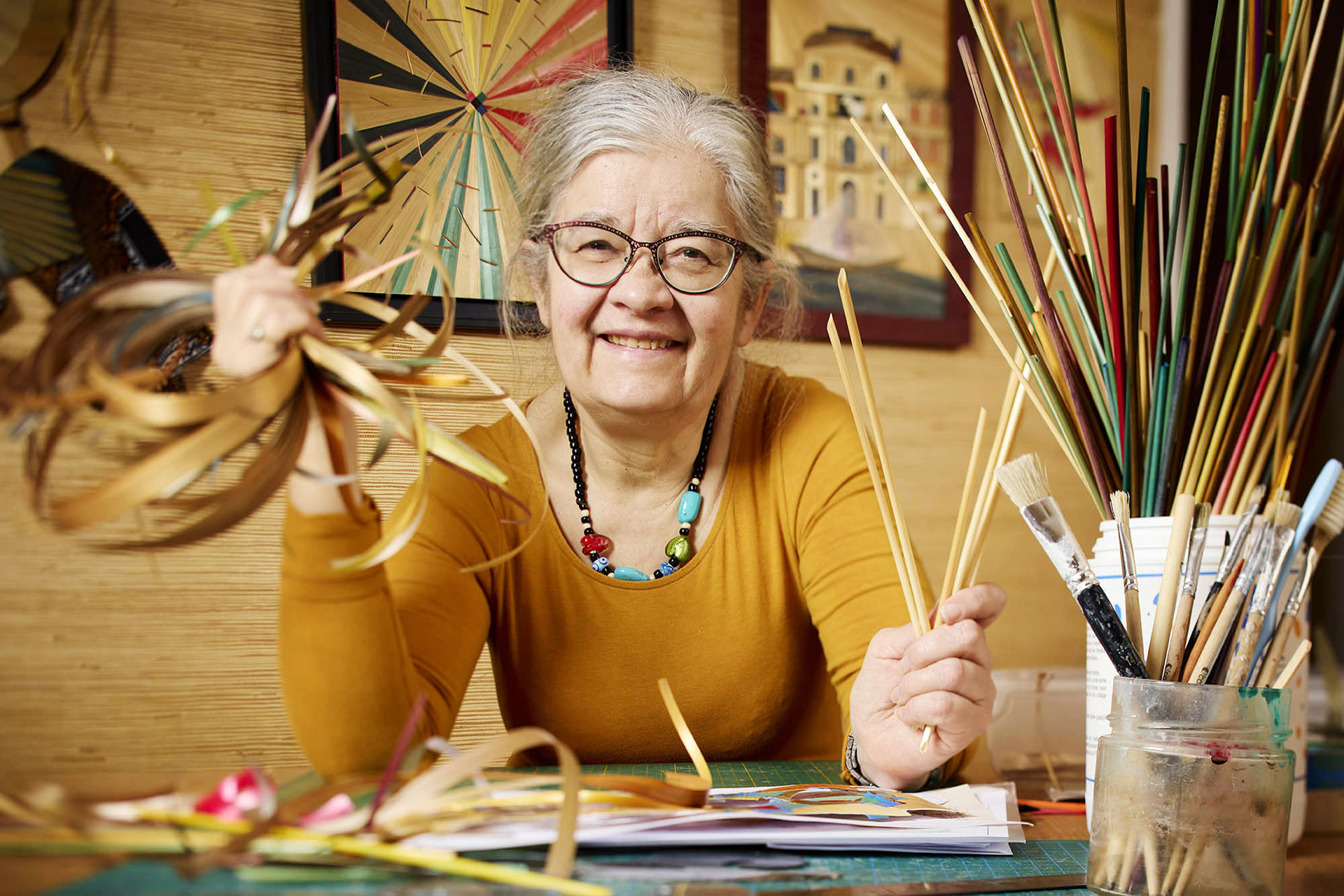 Cécile Fourès - Marqueterie de Paille, gravures, sculptures