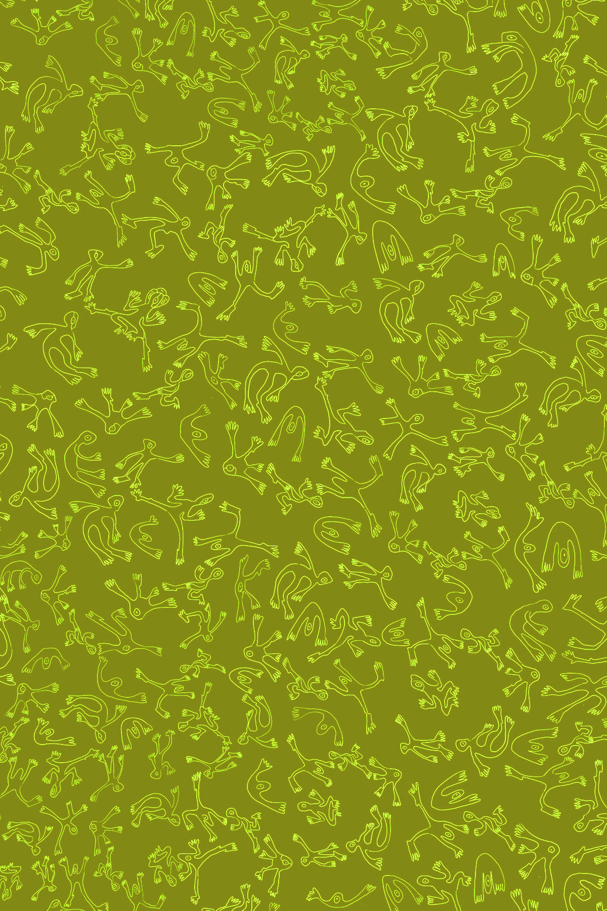 "El Jaleo de las Criaturas" - Verde