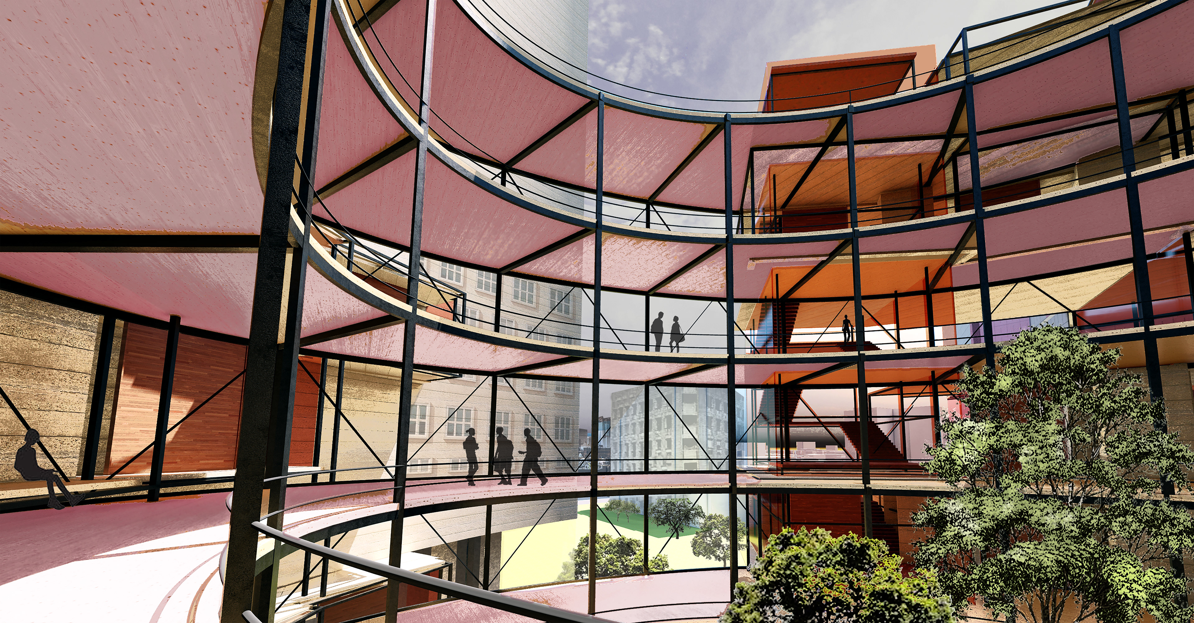 View from the Courtyards - "Pea" Condition