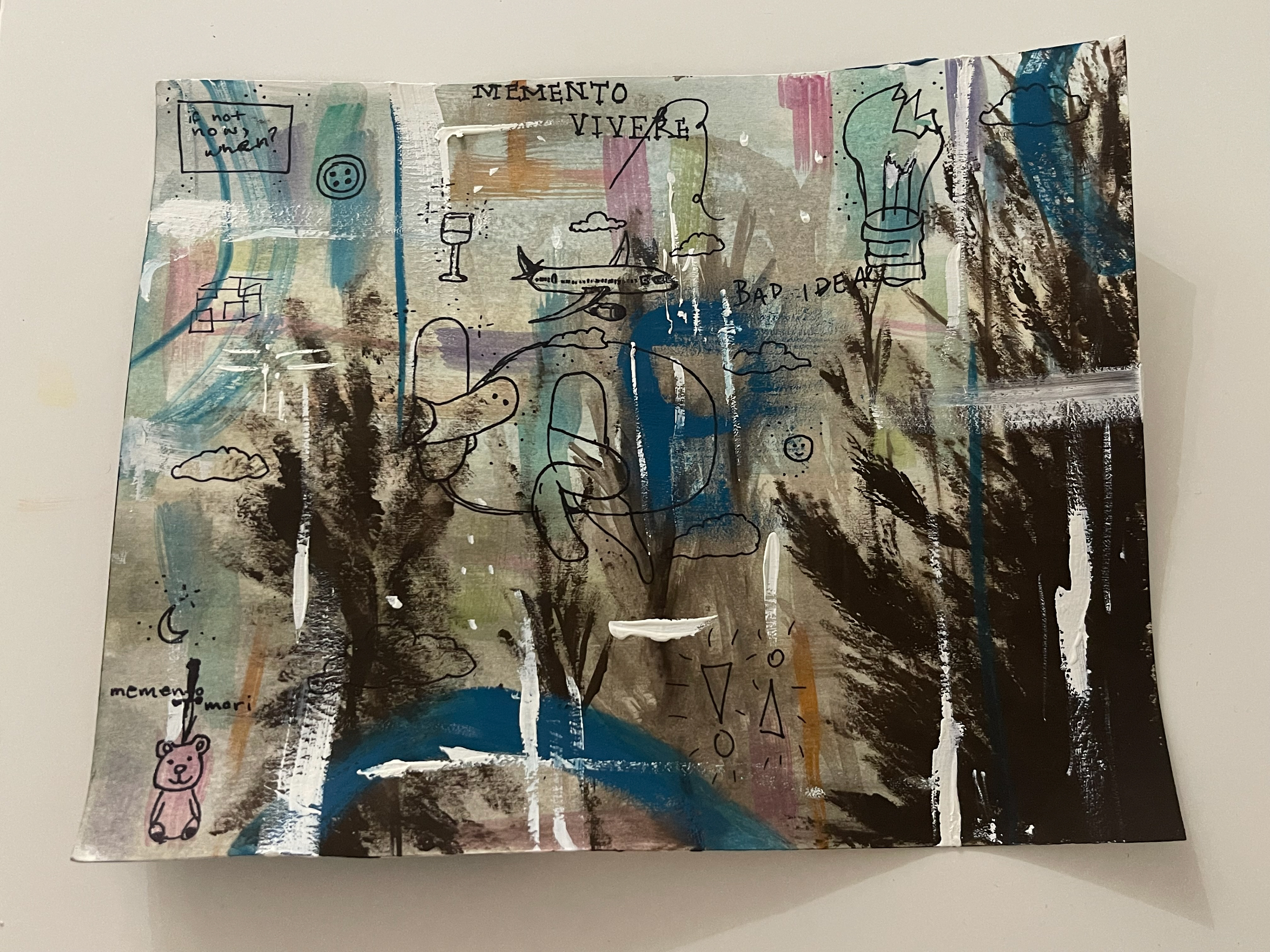 daydream | gouache and sharpie on canvas paper | 2024