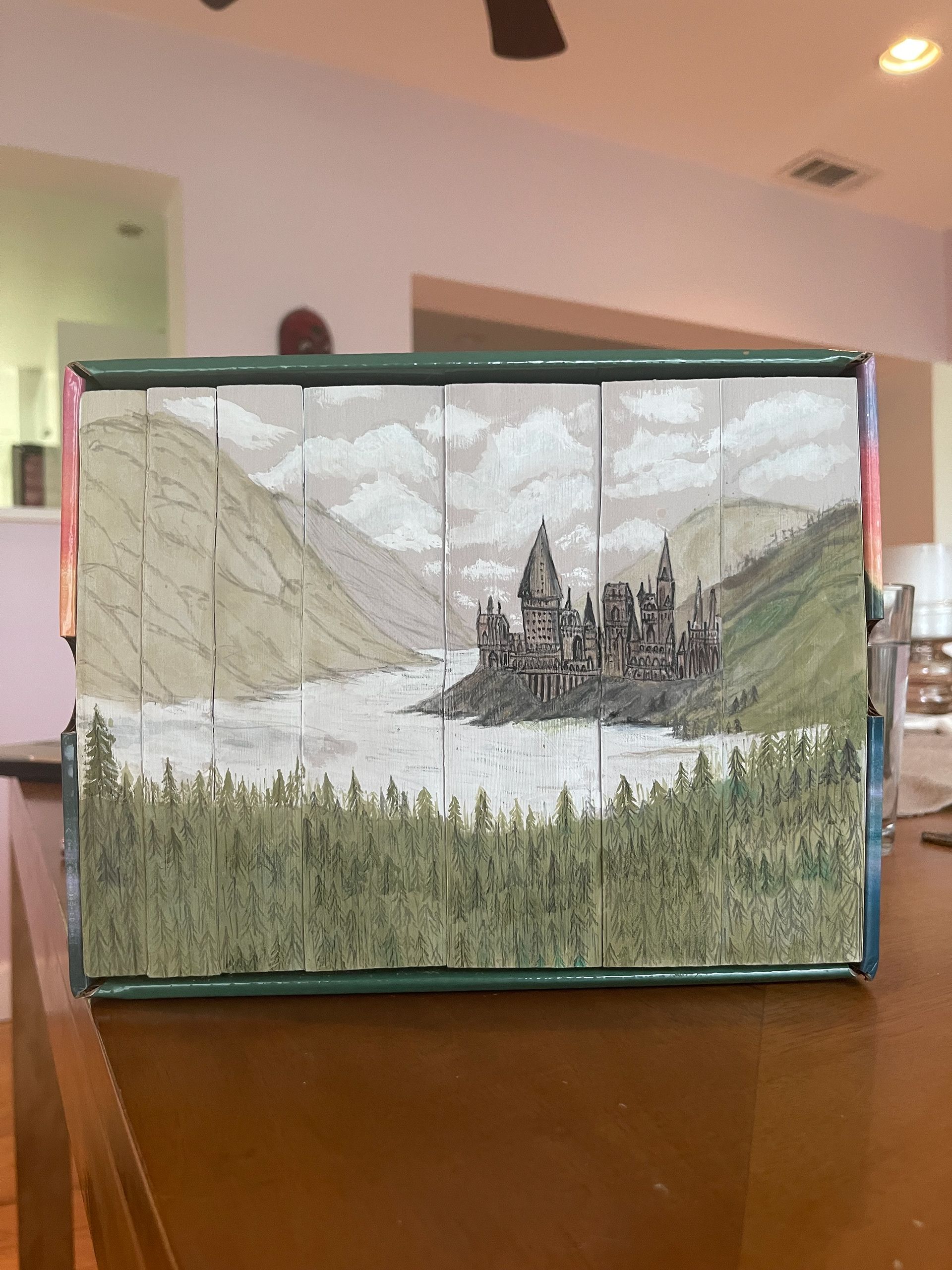 hogwarts | watercolor on harry potter book series | 2020