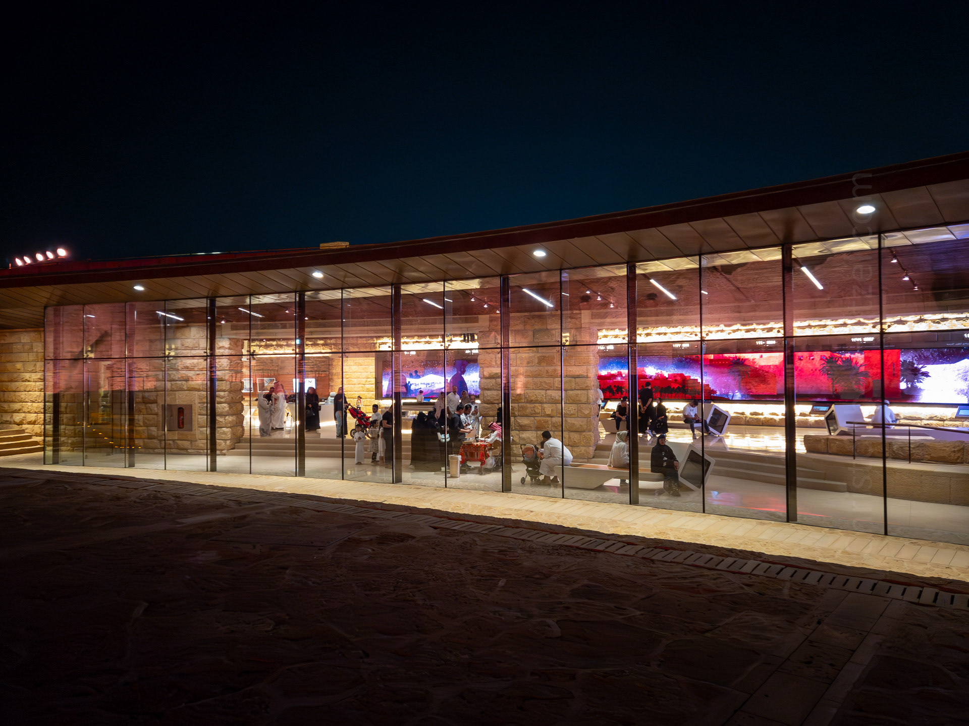 The Visitor Center, where one was presented an overview of the history of the site and the Saudi state.