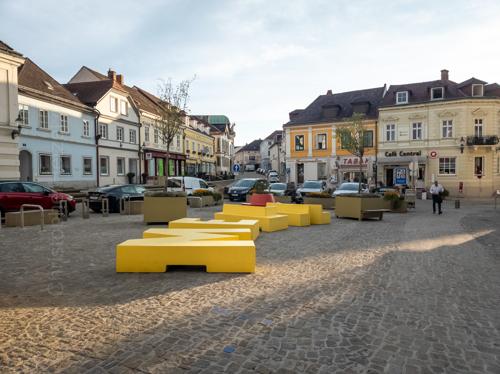 The Melk town square.