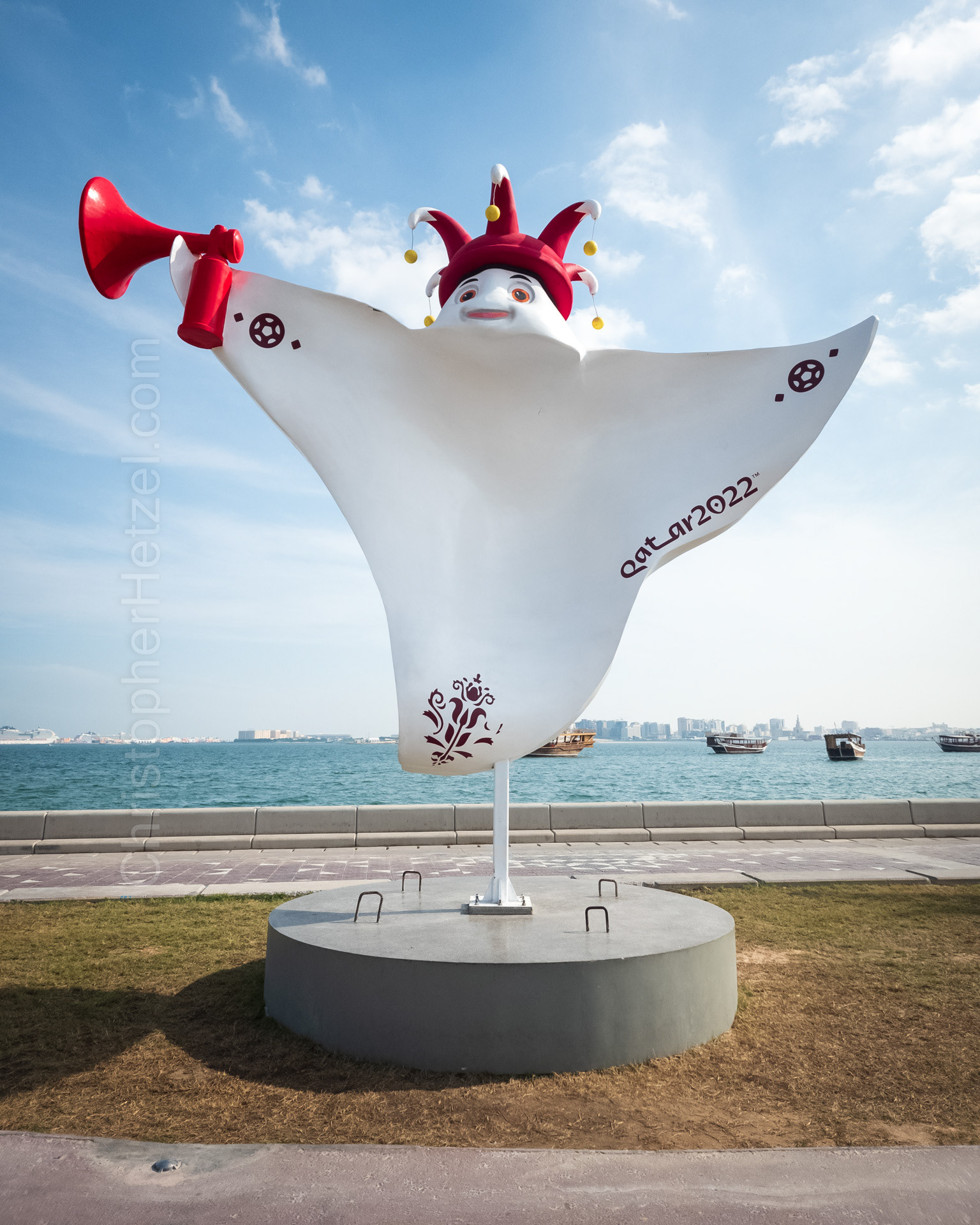 La'Leeb, the official mascot of FIFA World Cup Qatar 2022.